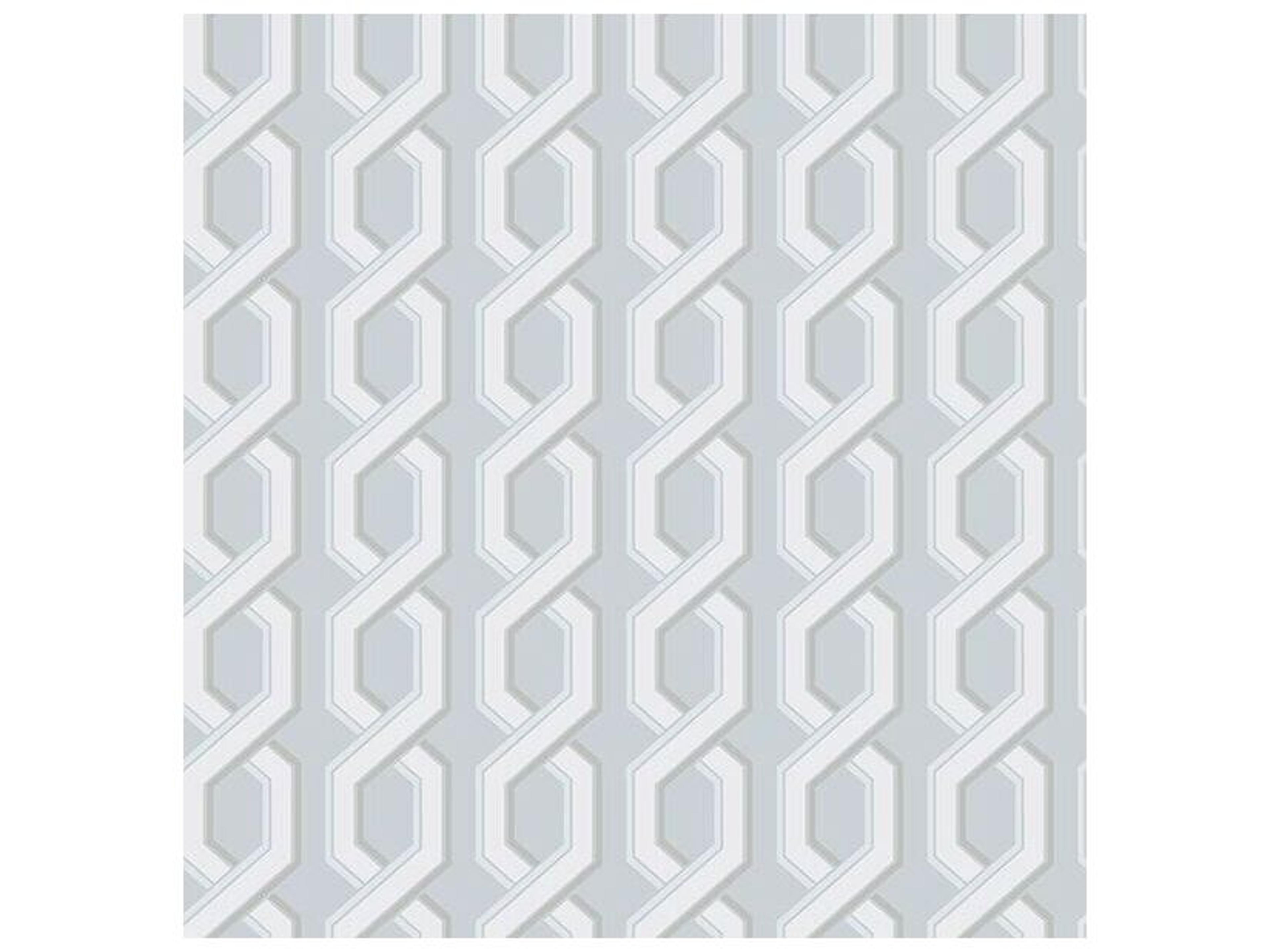 For Your Bath Iii Twist Blue Geometric Wallpaper
