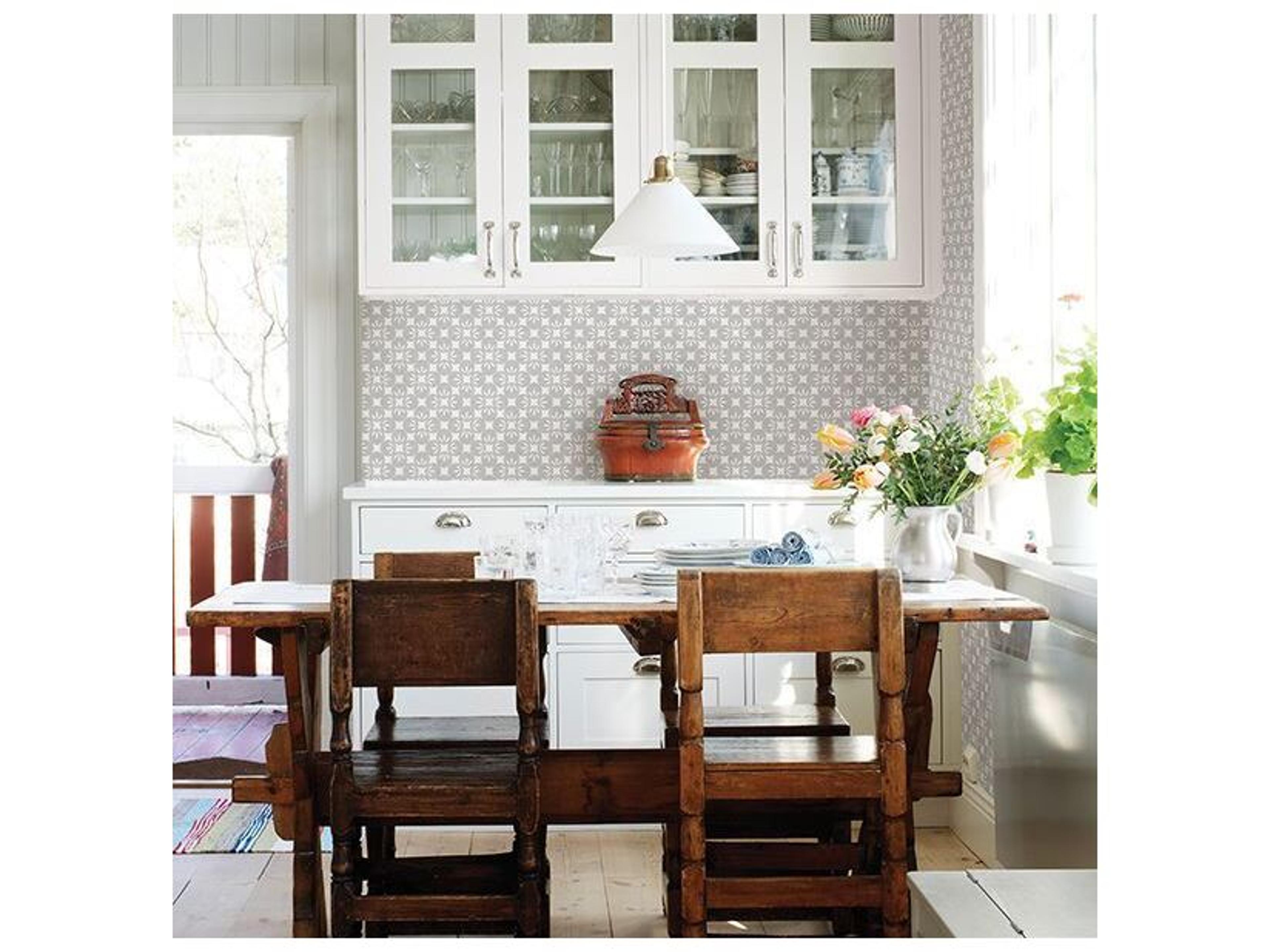 Brewster Home Fashions A-street Prints Orbit Dove Floral Wallpaper