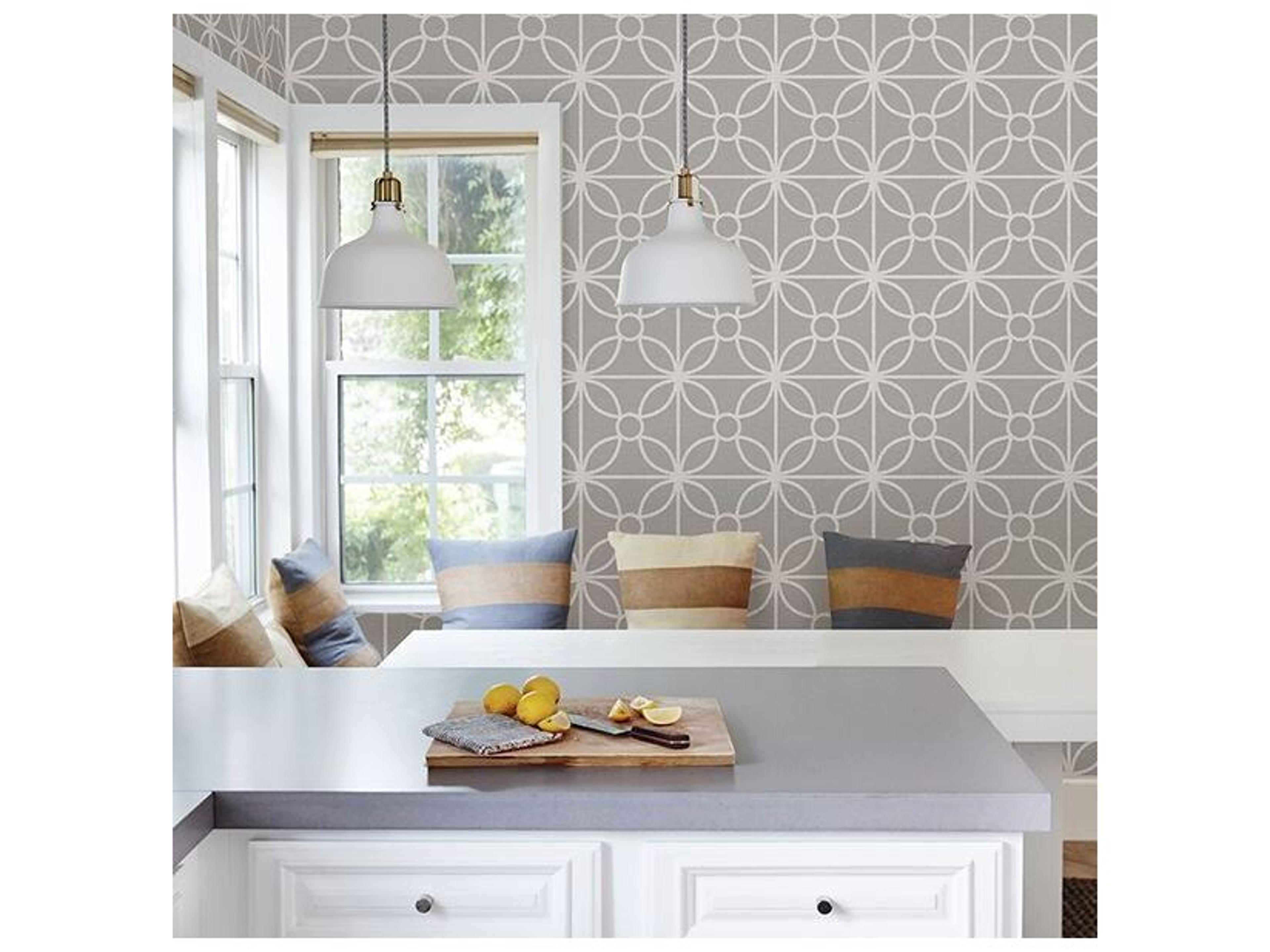 Brewster Home Fashions A-street Prints Savvy Grey Geometric Wallpaper