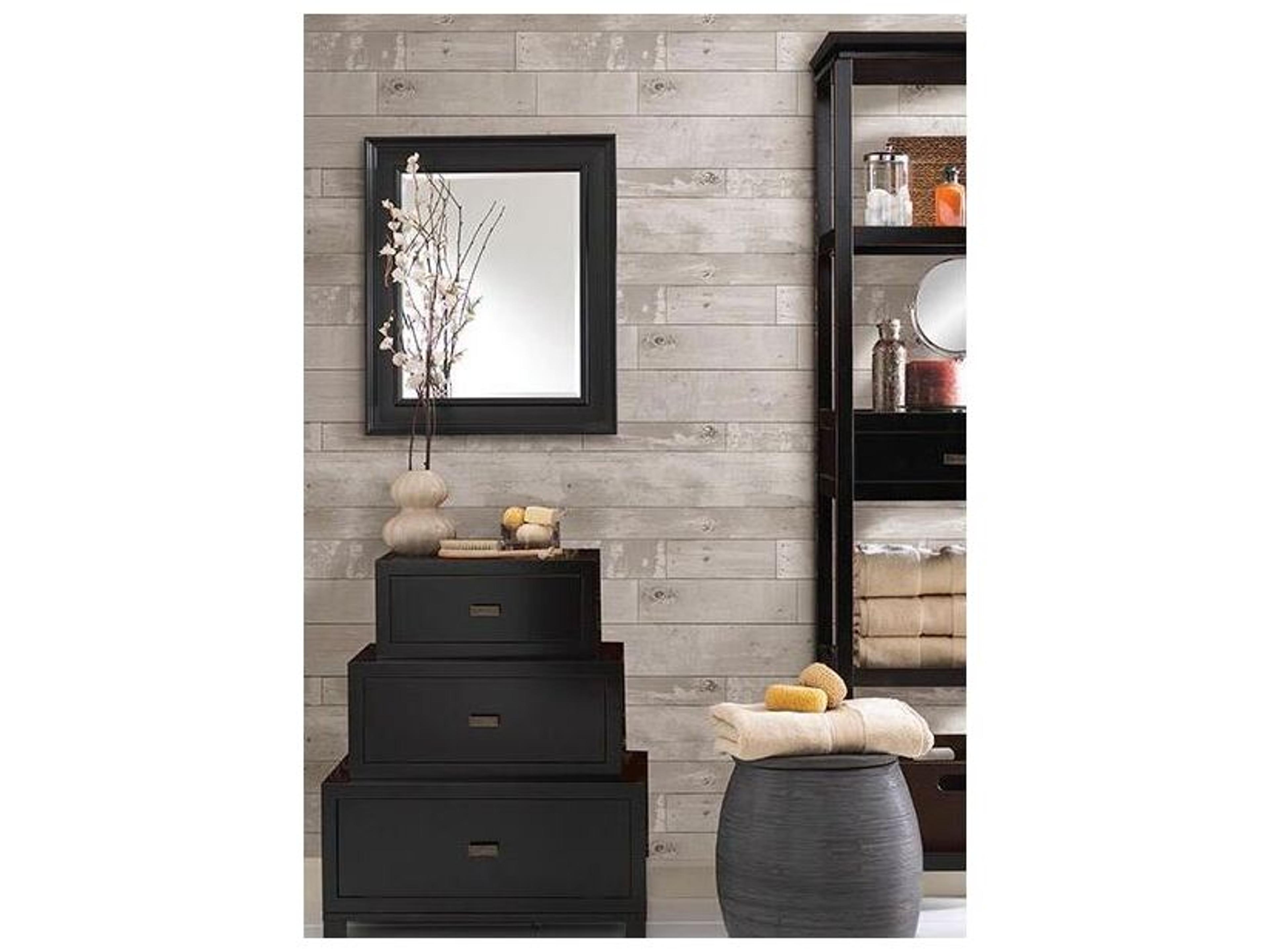 Brewster Home Fashions Texture Trends Ii Ashwile Cream Wood Wallpaper