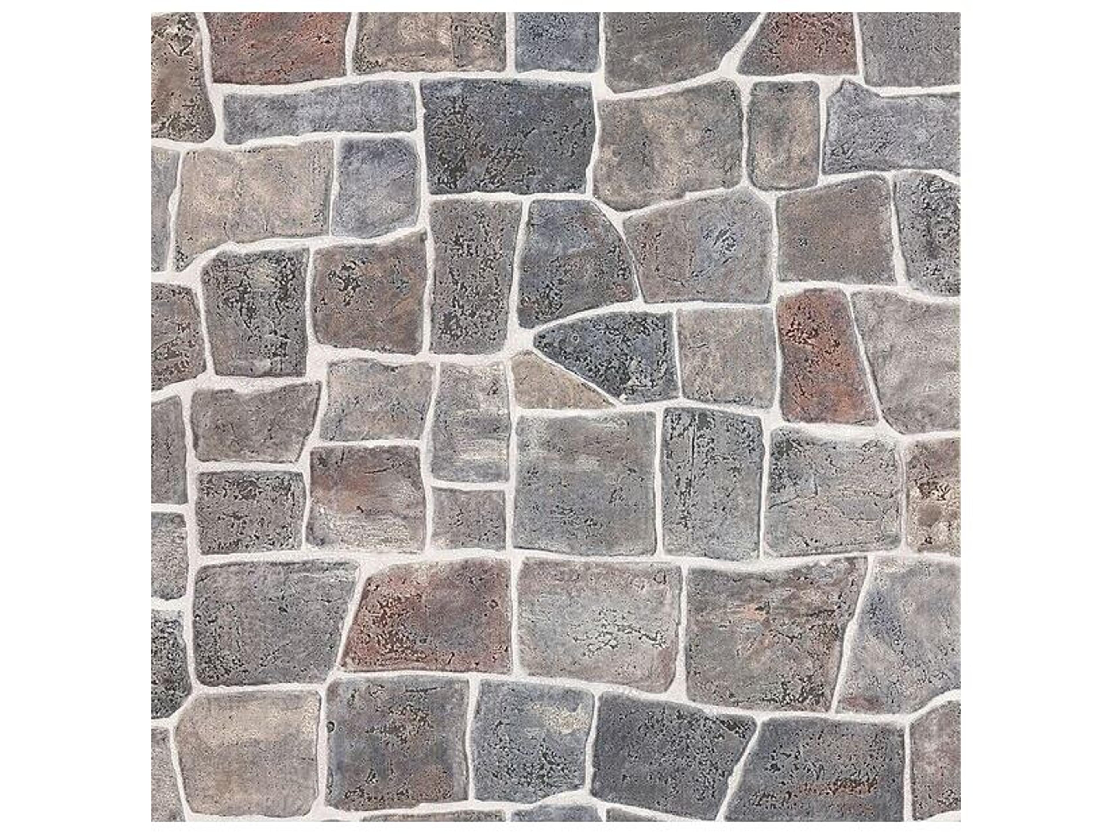 Texture Trends Ii Flagstone Grey Slate Path Wallpaper