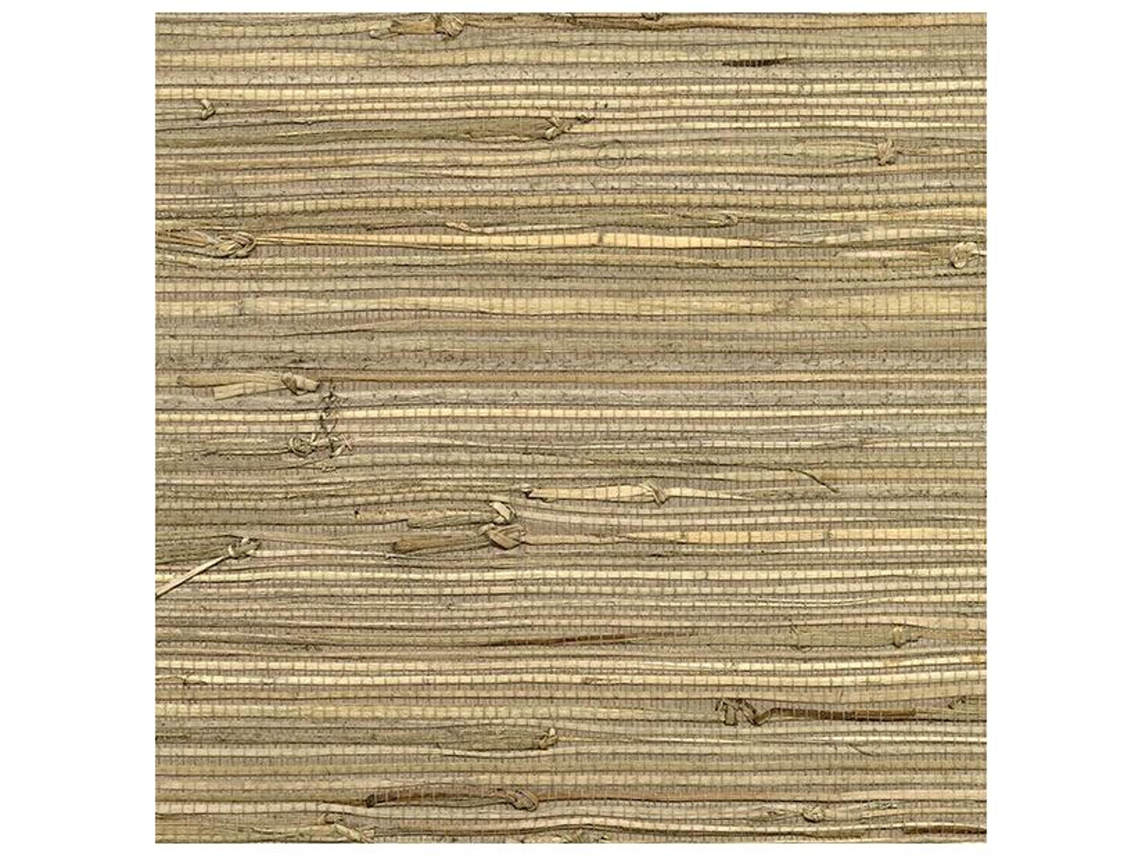 Kenneth James Anhui Brown Grasscloth Wallpaper