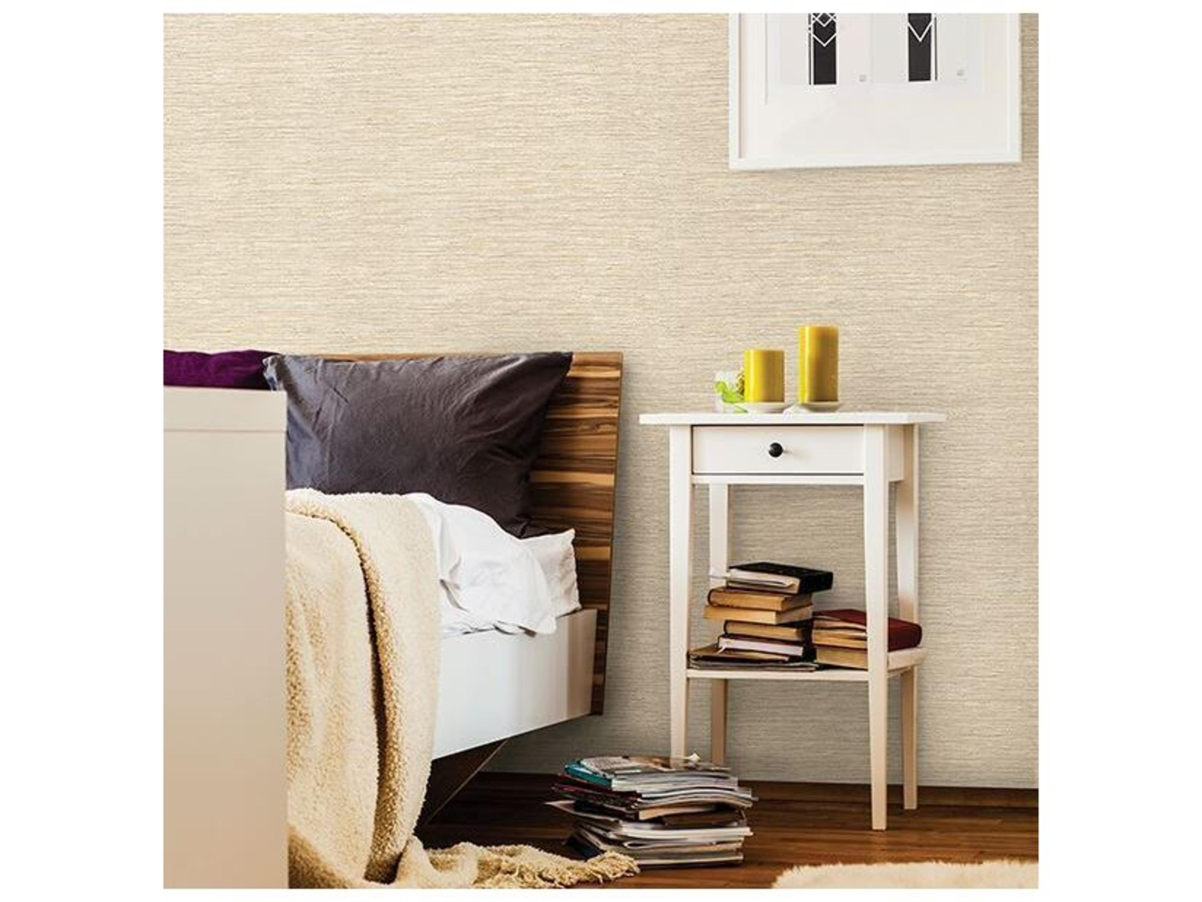 Brewster Home Fashions Warner Textures Jerrie Taupe Grass Slub Wallpaper