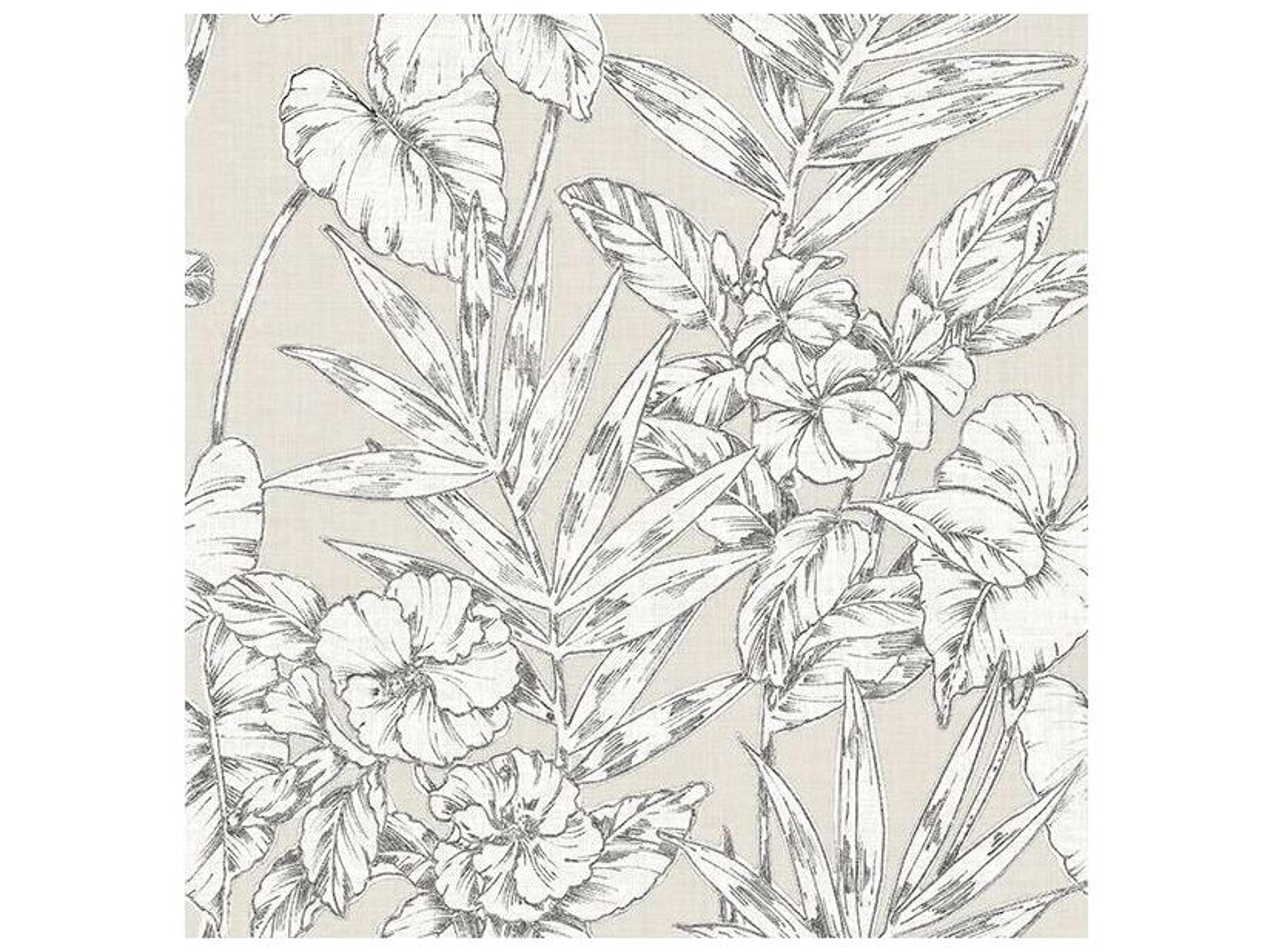 Brewster Home Fashions A-street Prints Fiji Beige Floral Wallpaper