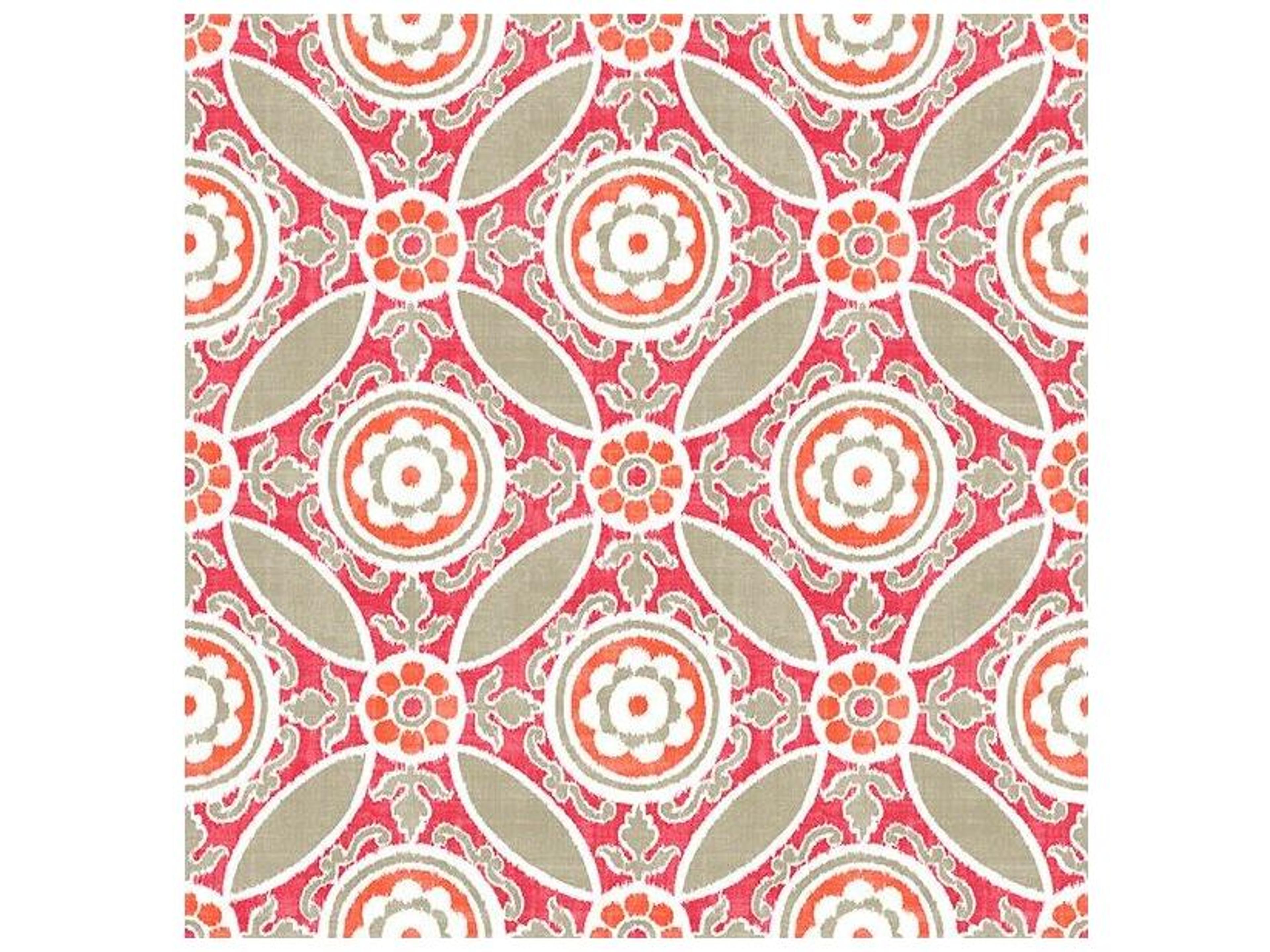 A-street Prints Maya Pink Medallion Wallpaper