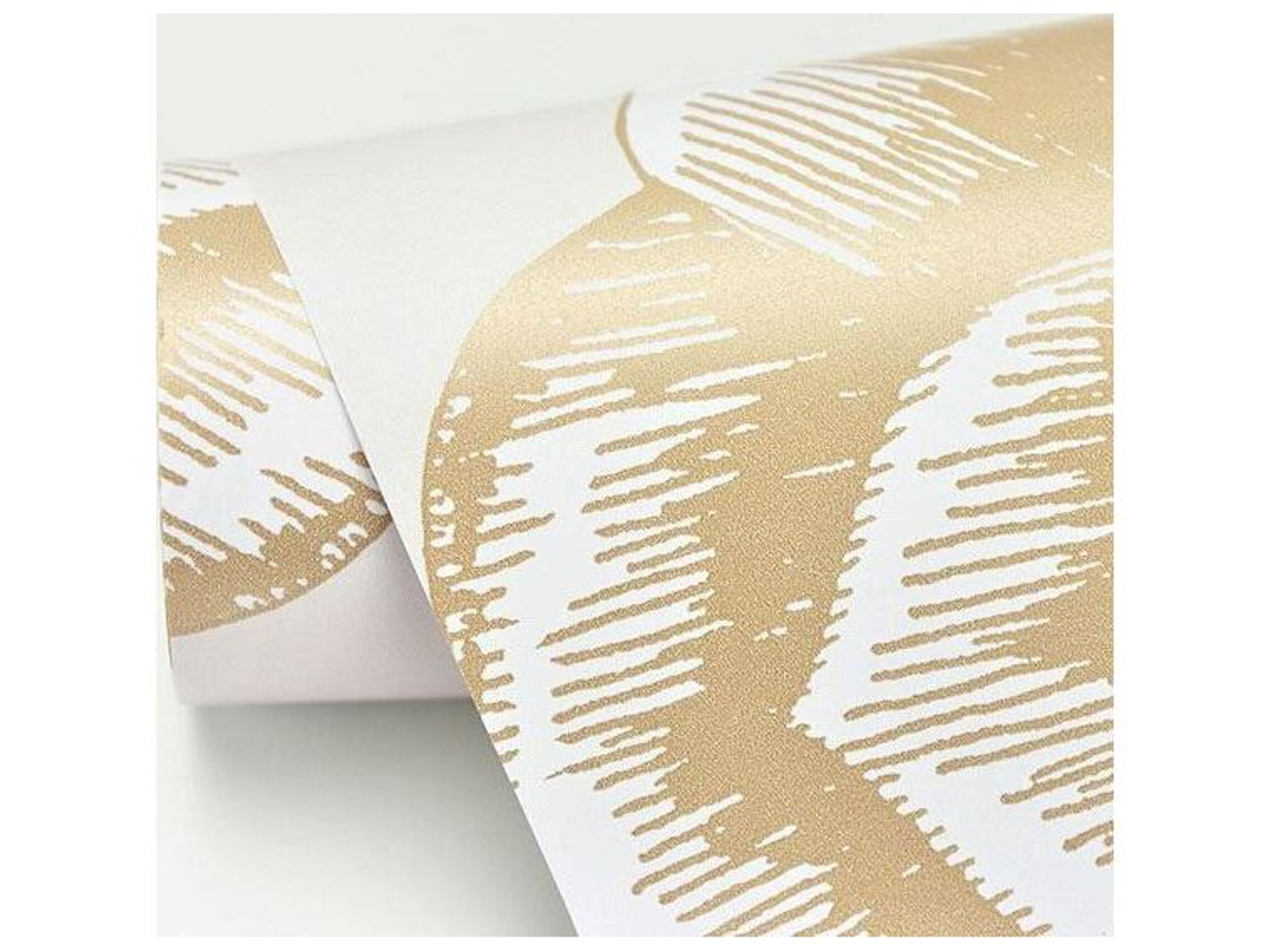 Brewster Home Fashions A-street Prints Fanciful Gold Floral Wallpaper