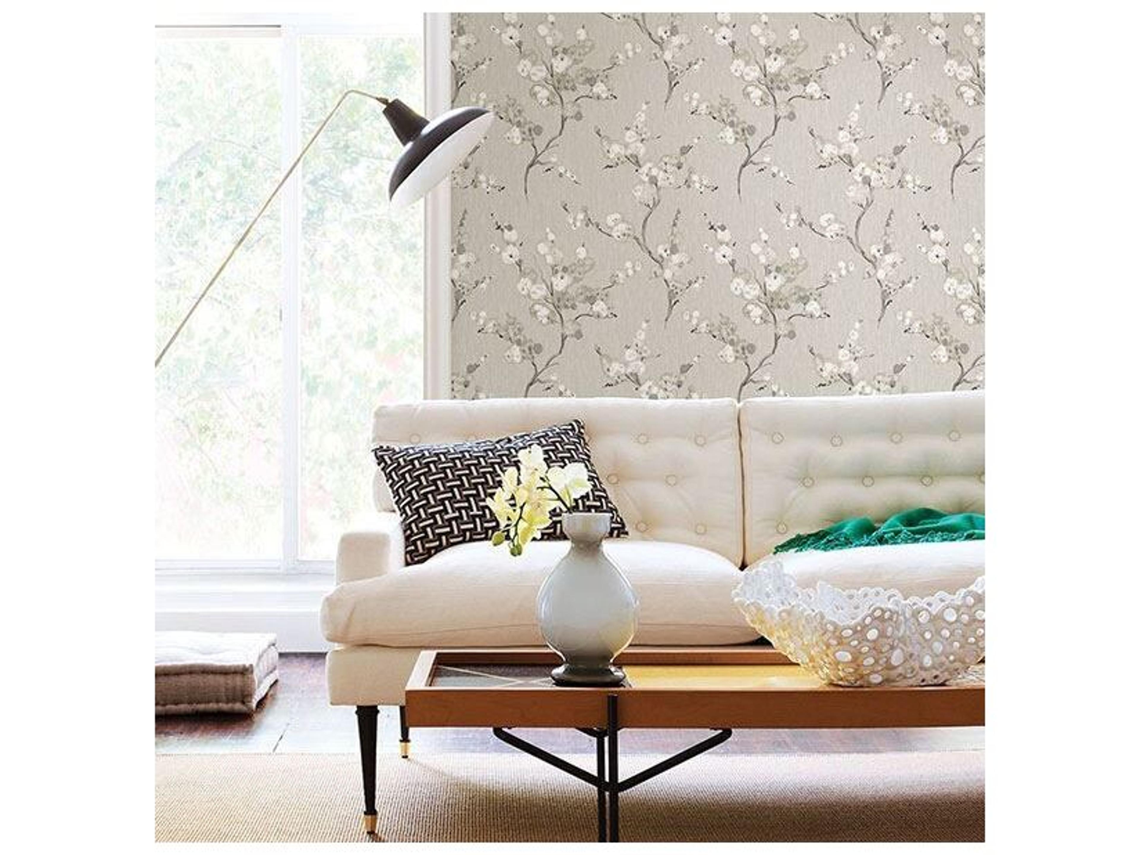 Brewster Home Fashions A-street Prints Bliss Taupe Blossom Wallpaper