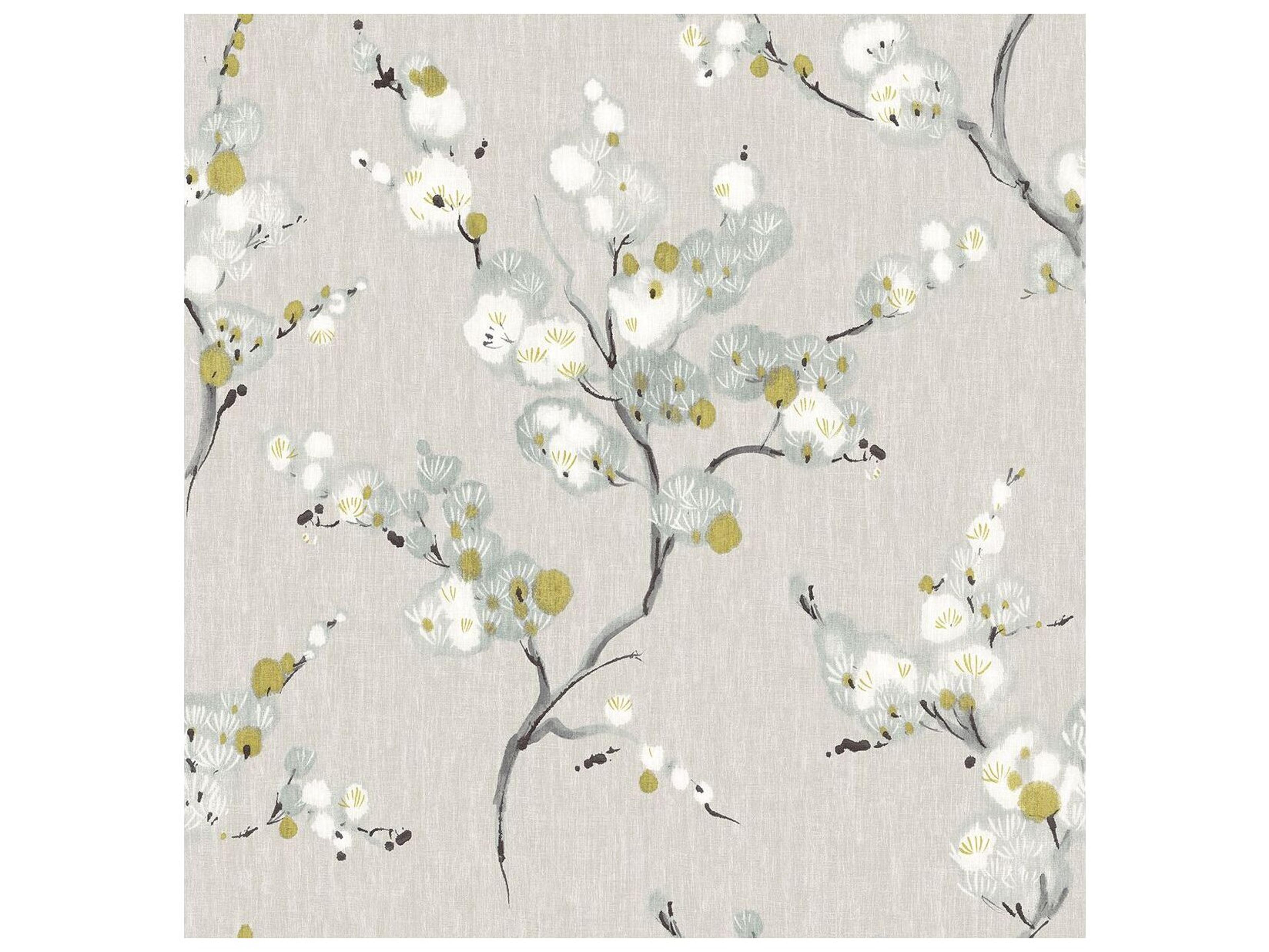 A-street Prints Bliss Blue Blossom Wallpaper