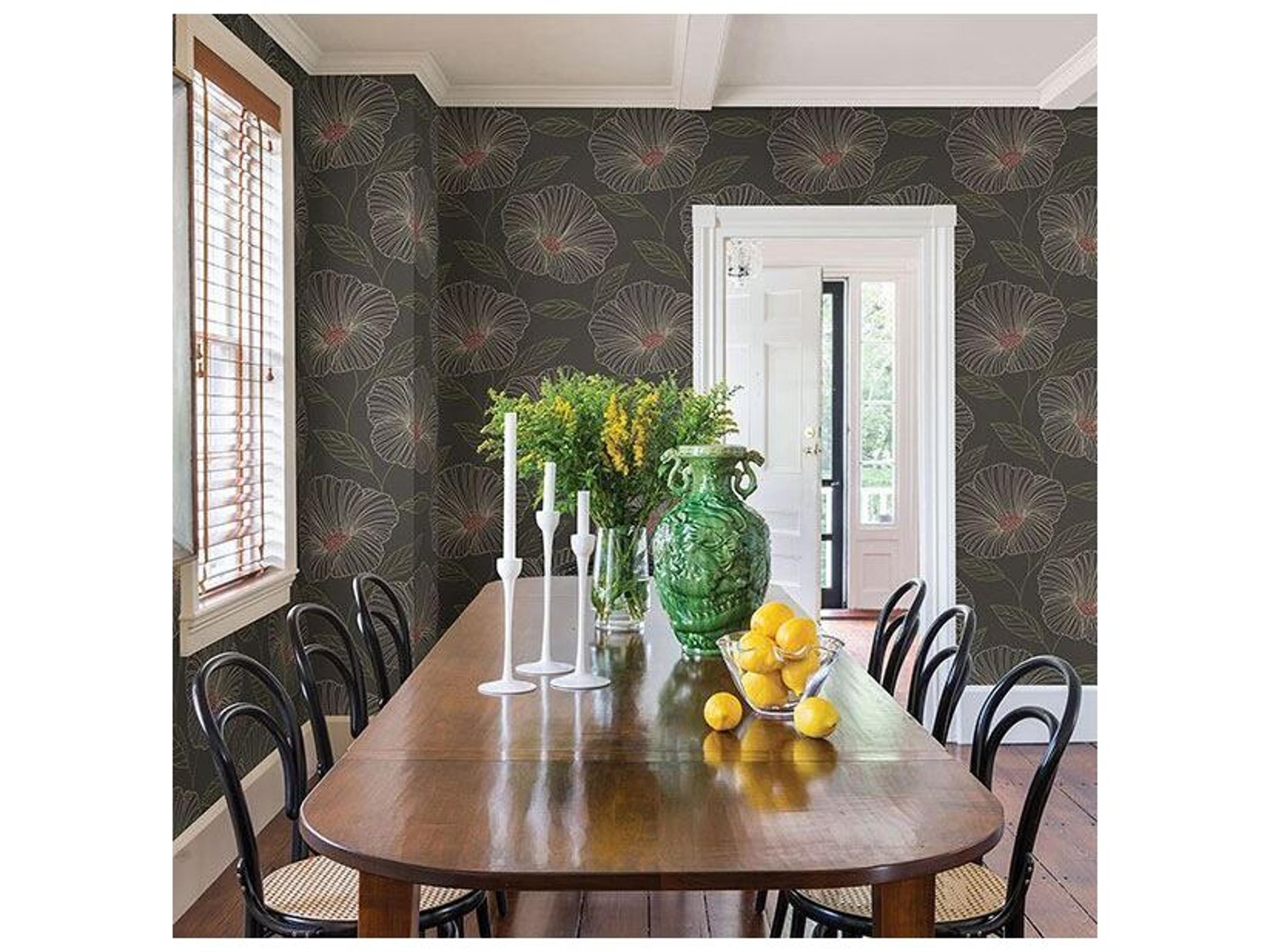 Brewster Home Fashions A-street Prints Mythic Grey Floral Wallpaper