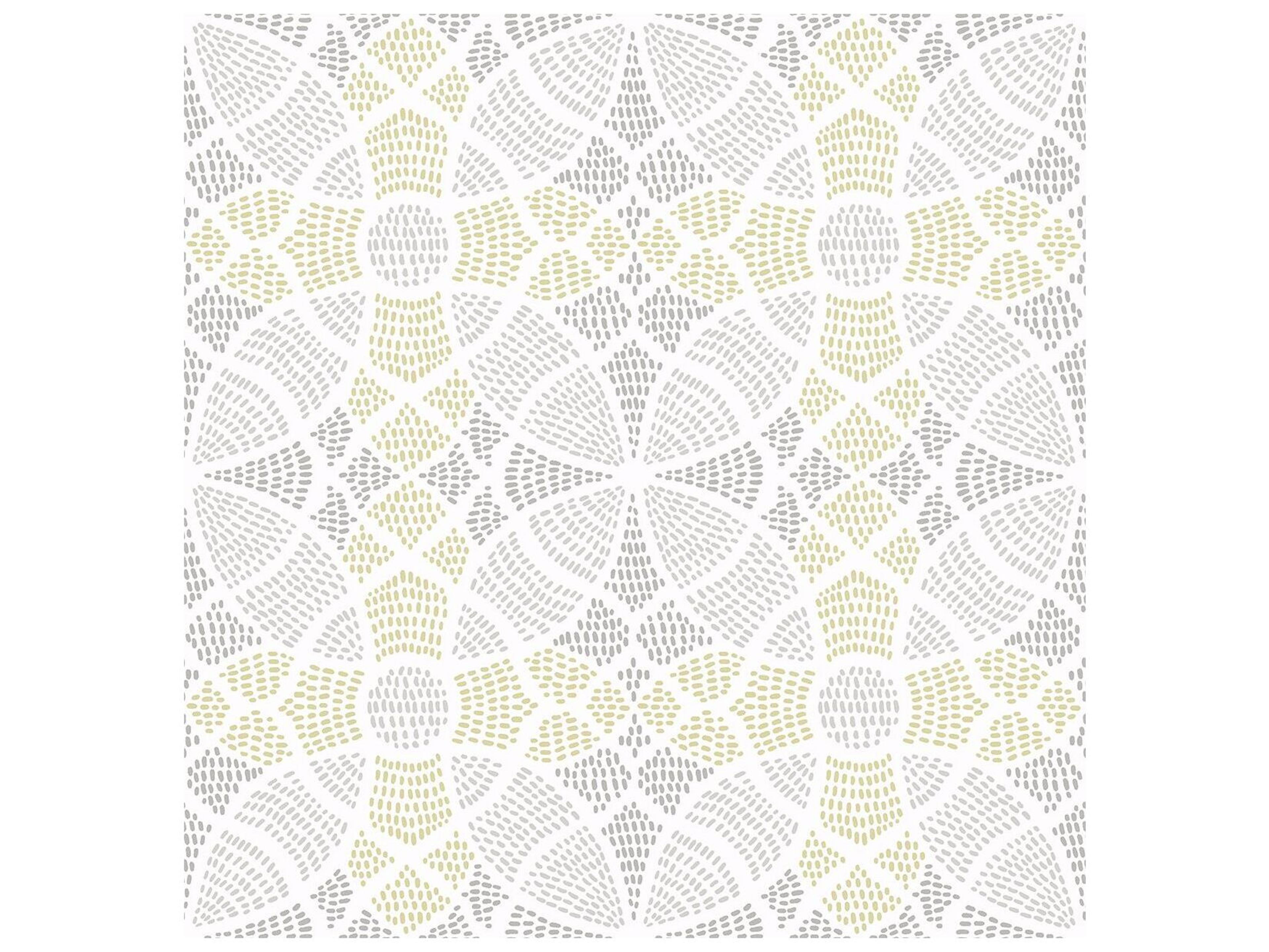 Mistral Zazen Yellow Geometric Unpasted Wallpaper