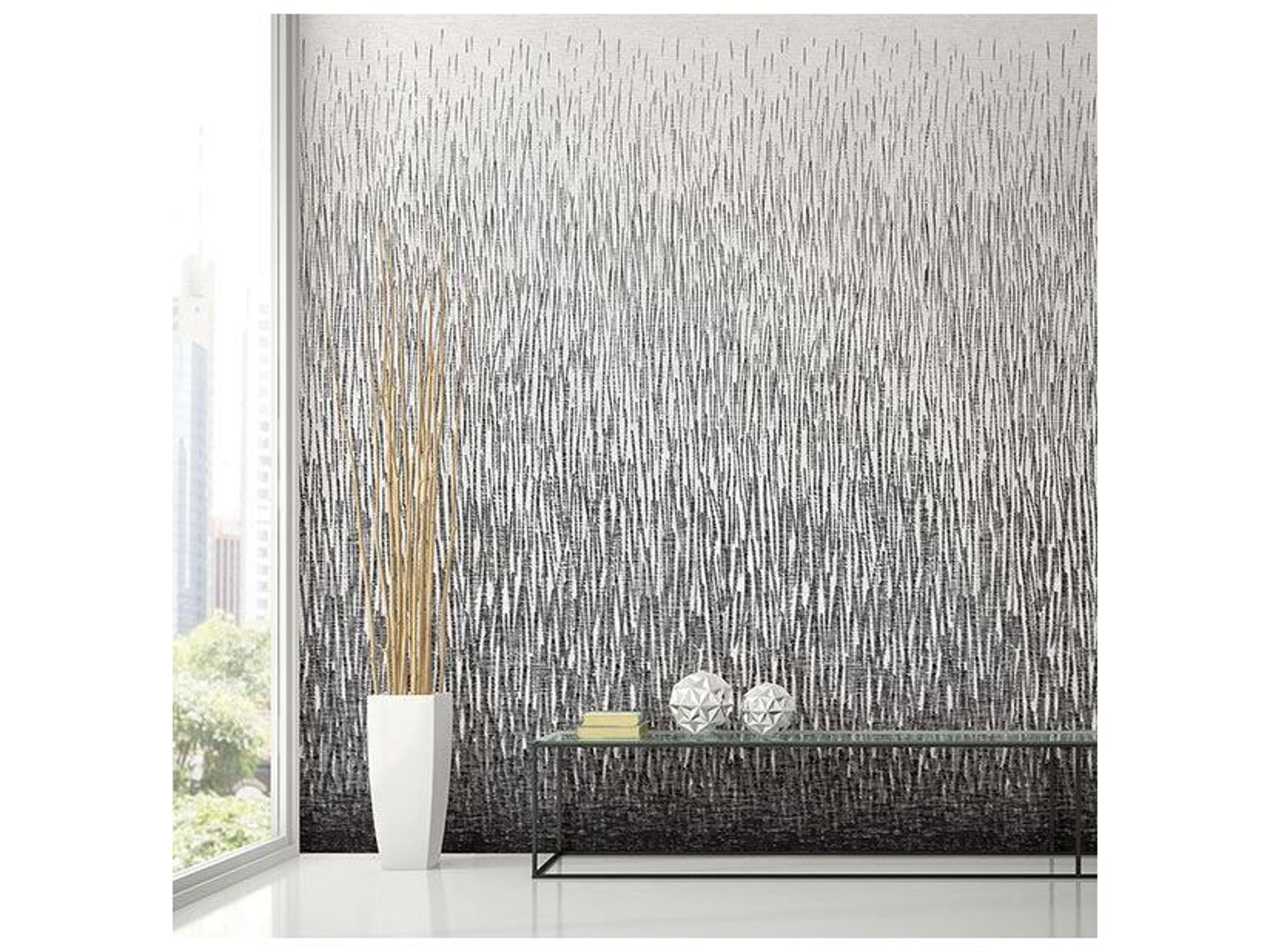 Brewster Home Fashions A-street Prints Amaya Black Wall Mural
