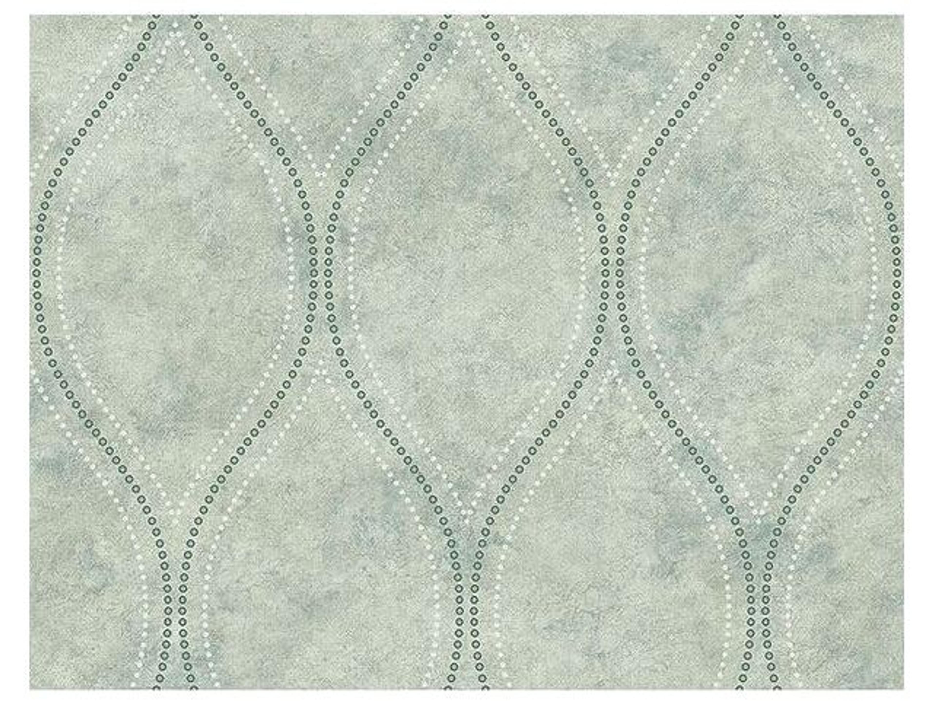 Kenneth James Eira Seafoam Marble Ogee Wallpaper