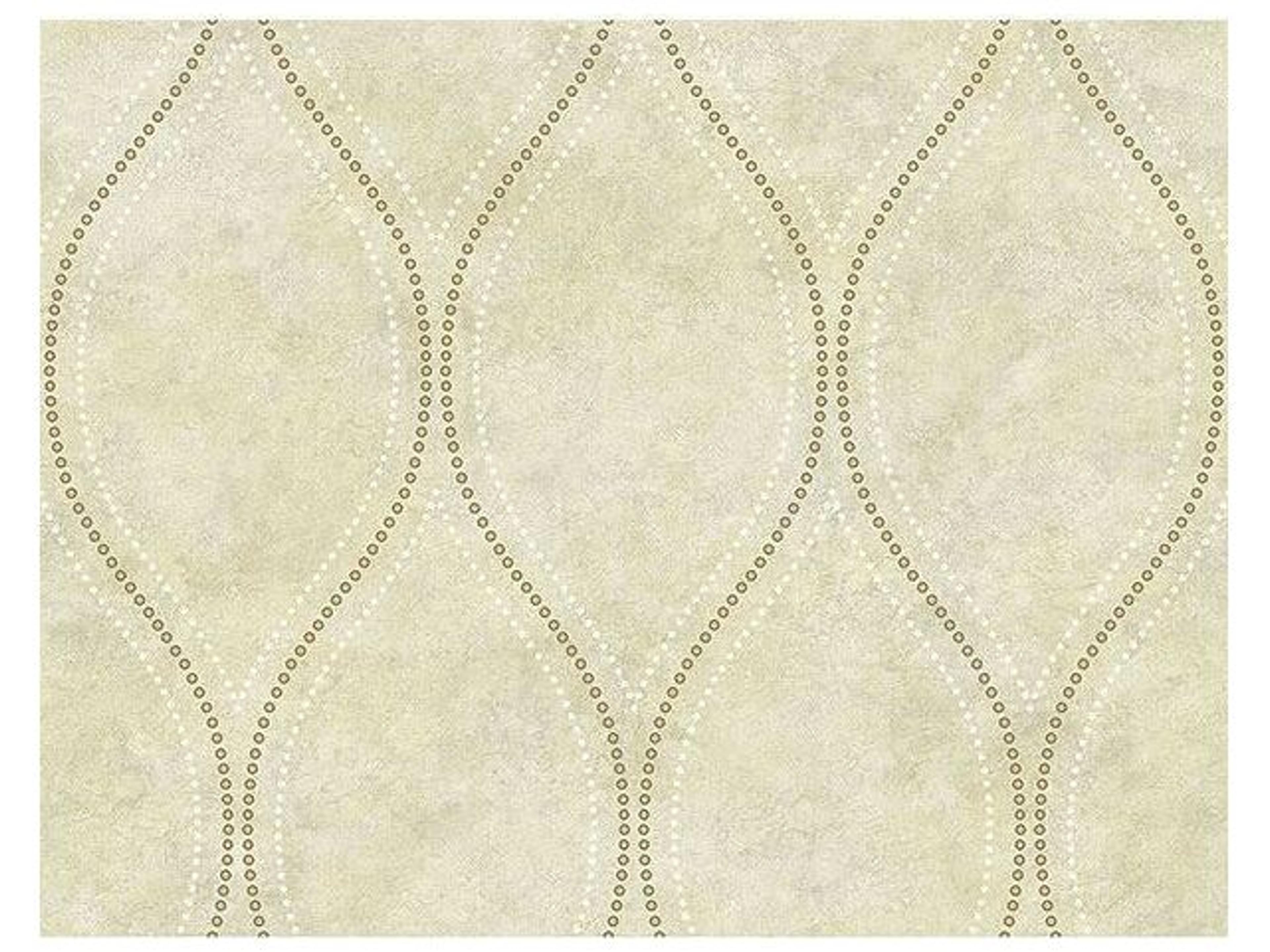 Kenneth James Eira Beige Marble Ogee Wallpaper