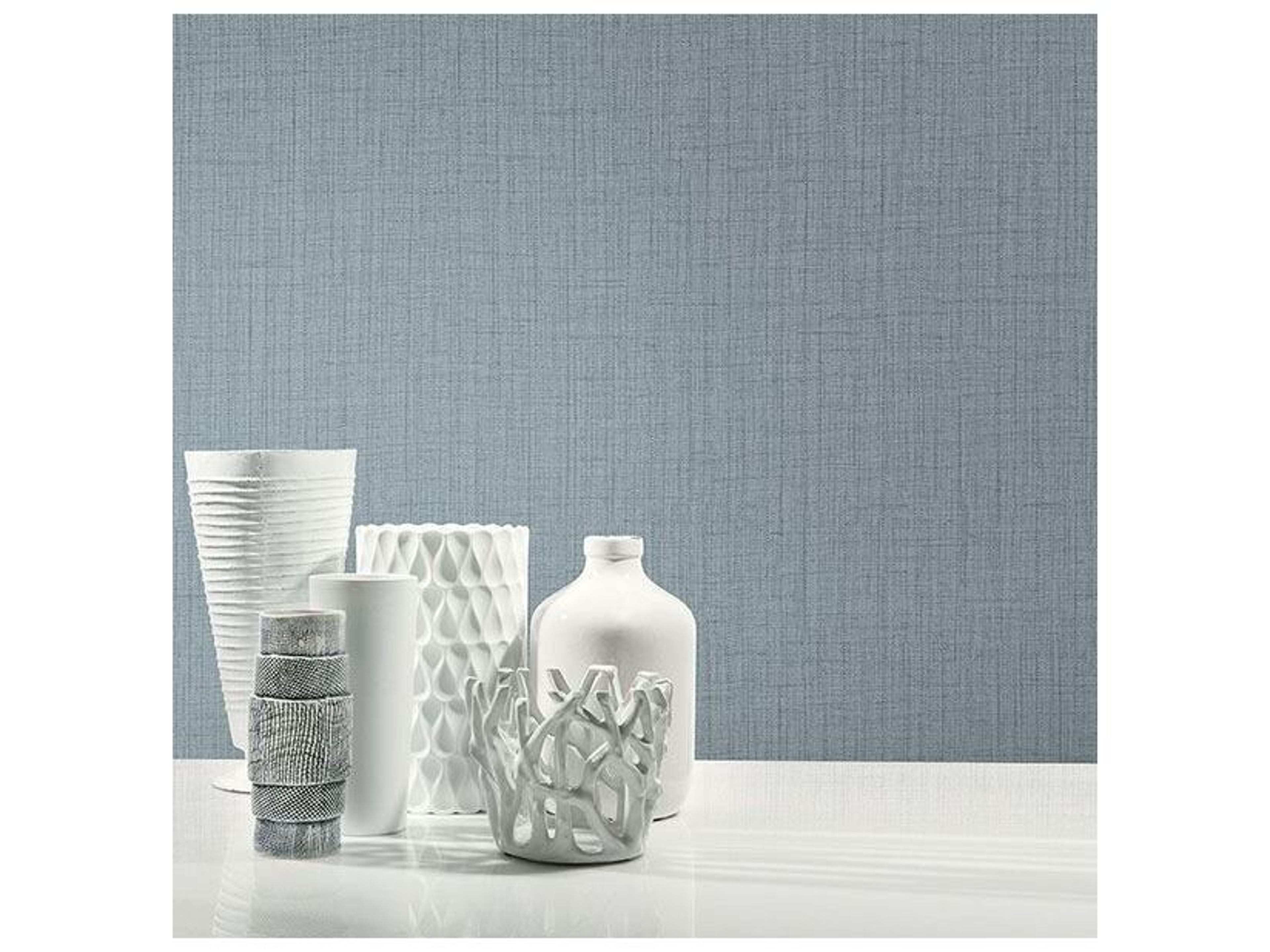 Brewster Home Fashions Kenneth James Oriel Slate Fine Linen Wallpaper