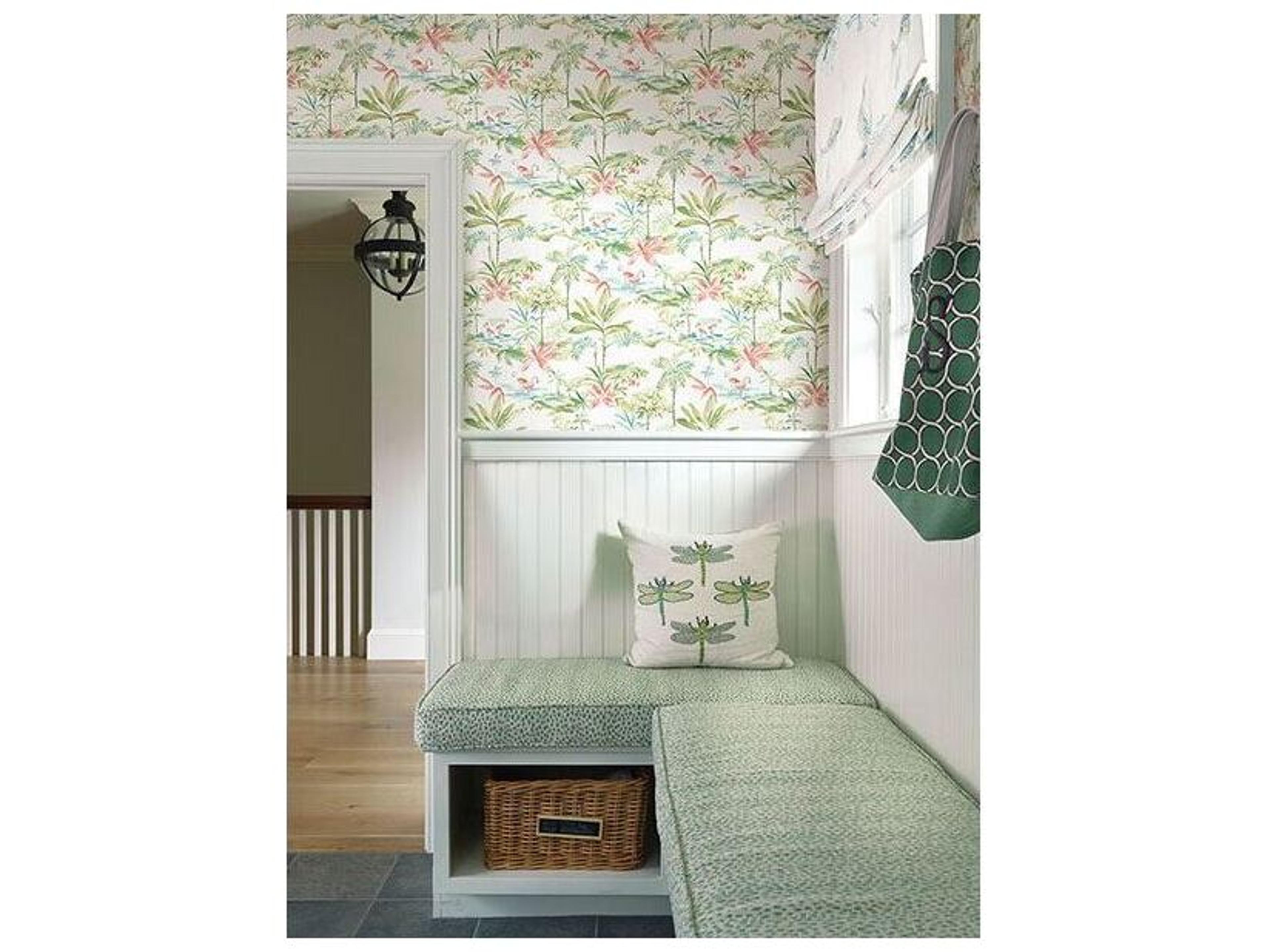 Brewster Home Fashions Kitchen & Bath Essentials Ibis Green Lagoon Wallpaper