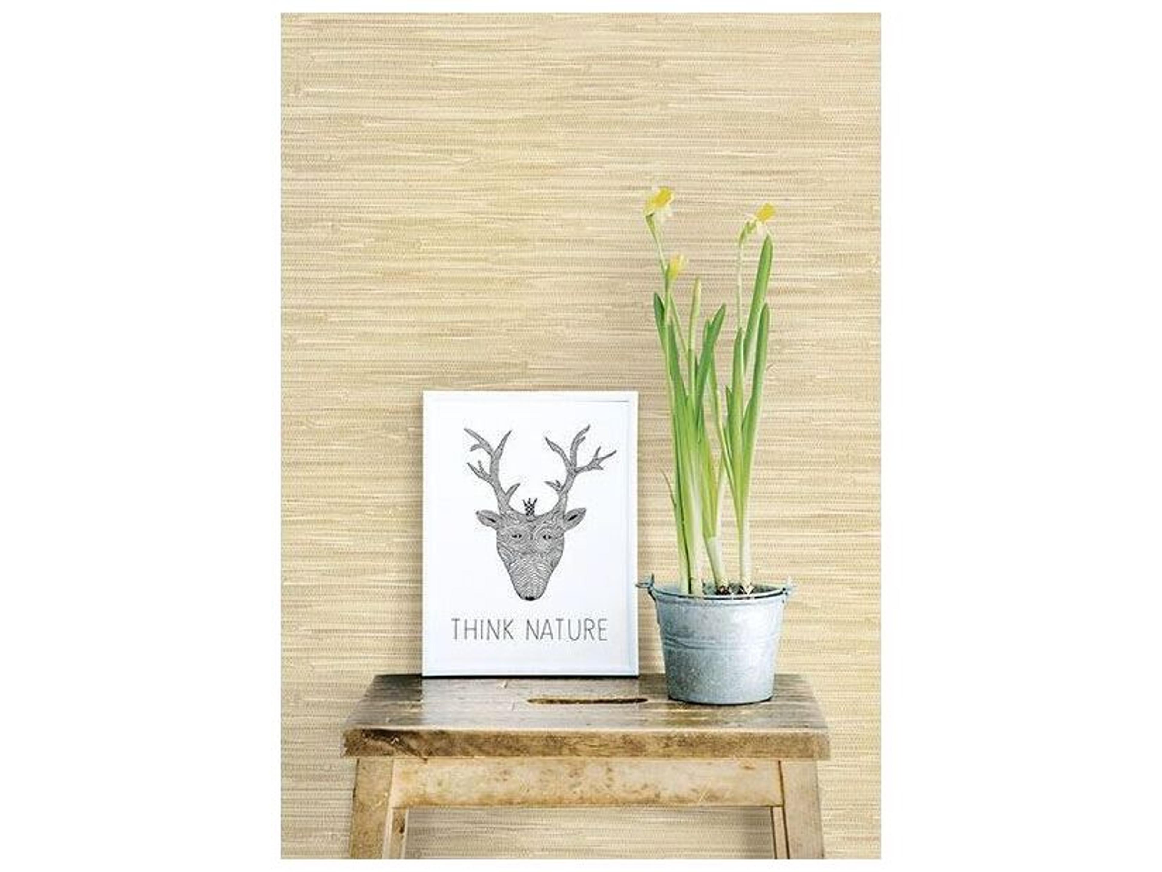 Brewster Home Fashions Kitchen & Bath Essentials Poa Wheat Faux Grasscloth Wallpaper