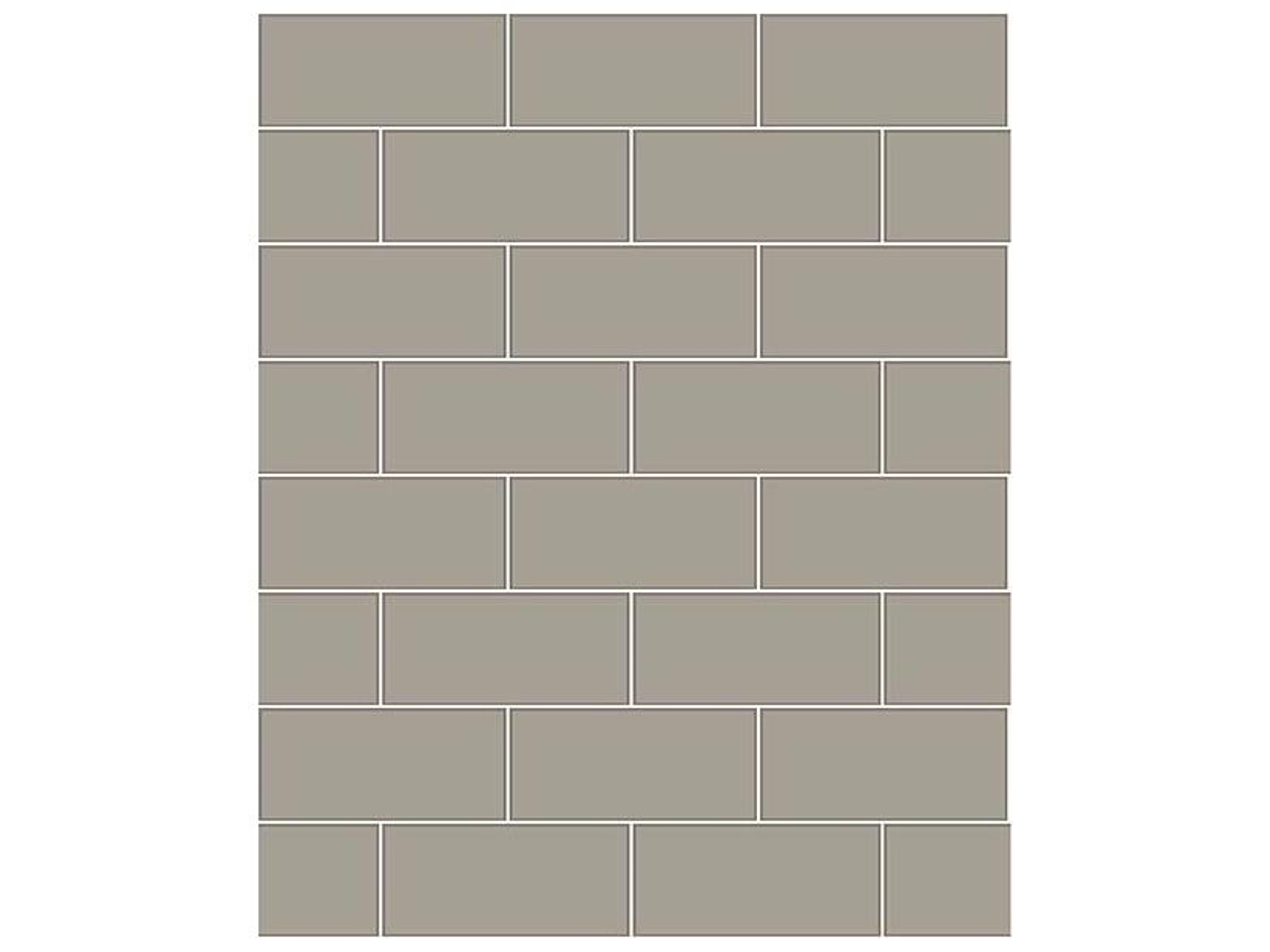 Kitchen & Bath Essentials Parkway Grey Subway Tile Wallpaper