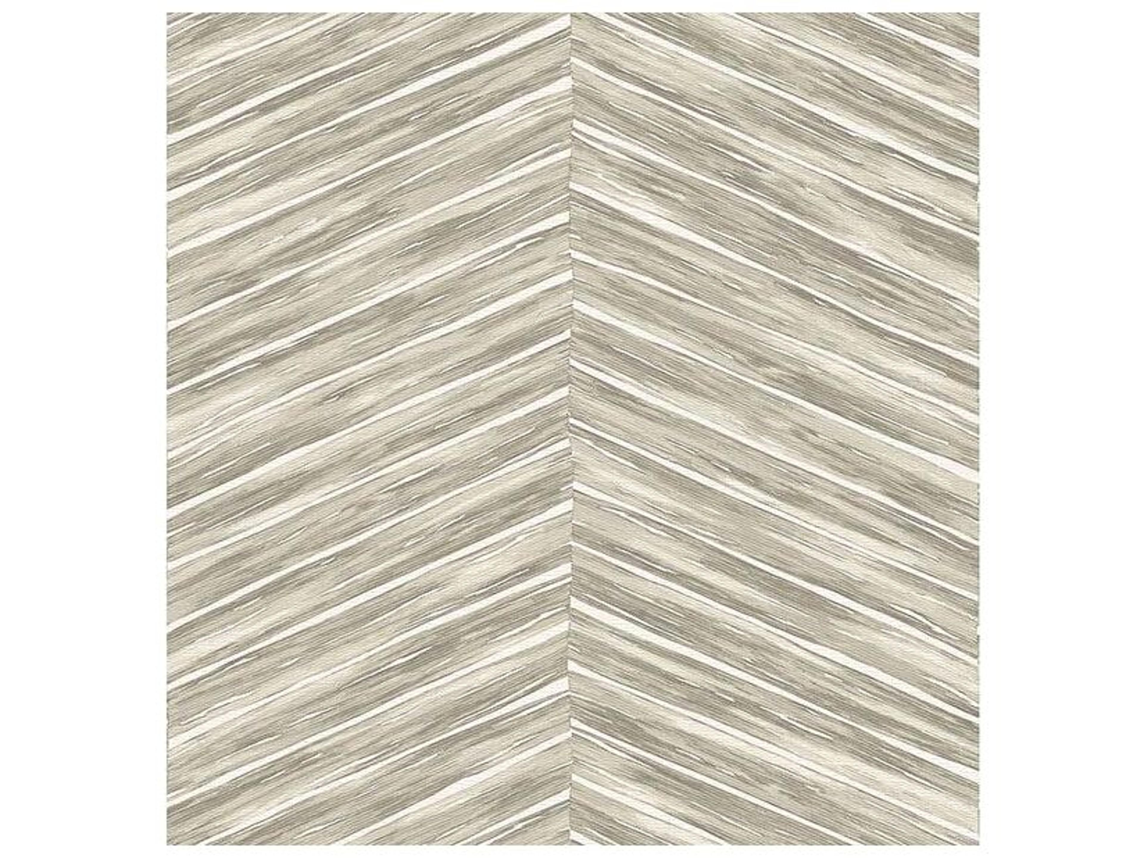 Kitchen & Bath Essentials Aldie Beige Chevron Weave Wallpaper
