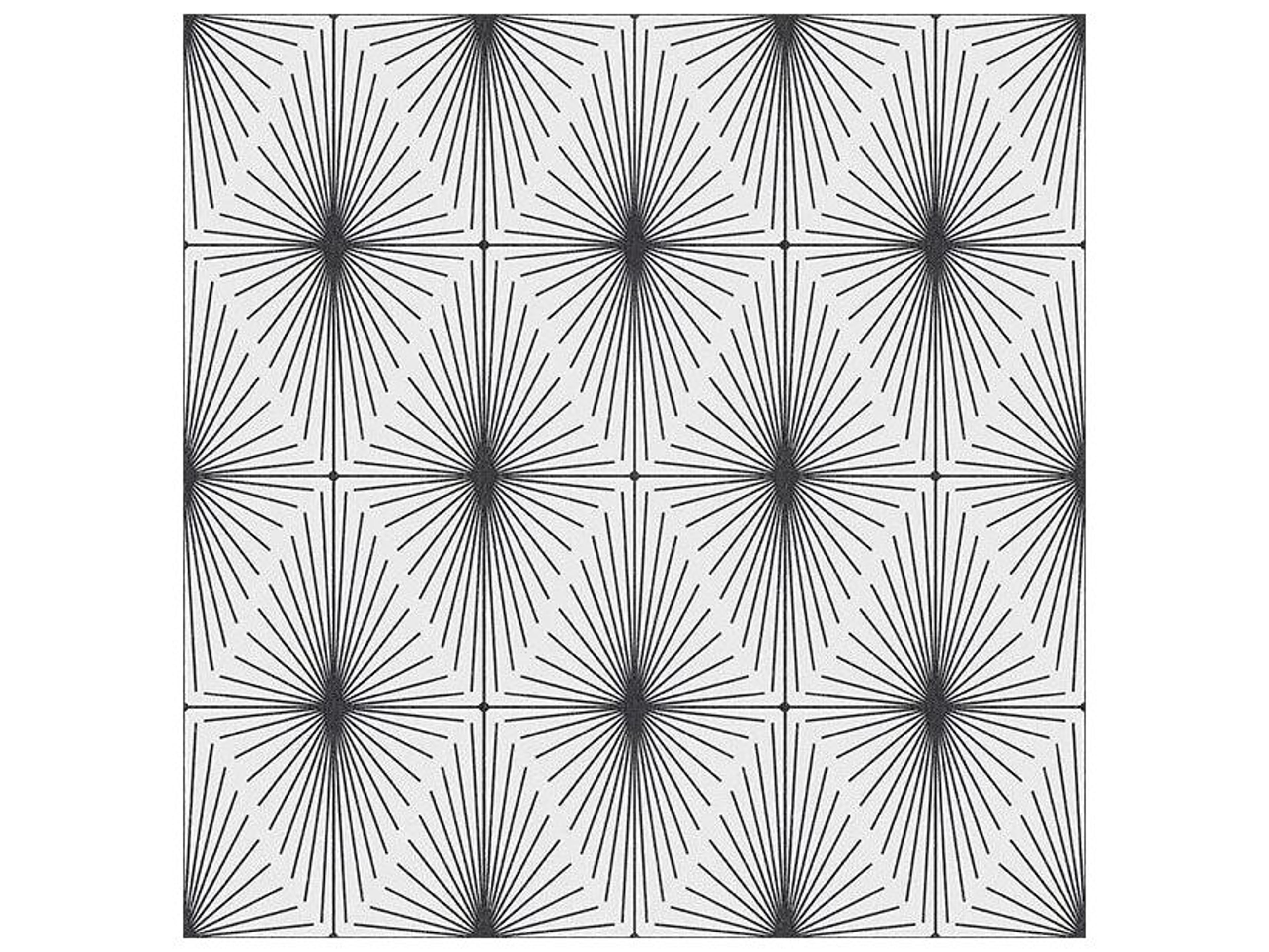 Kitchen & Bath Essentials Draper Black Geometric Wallpaper