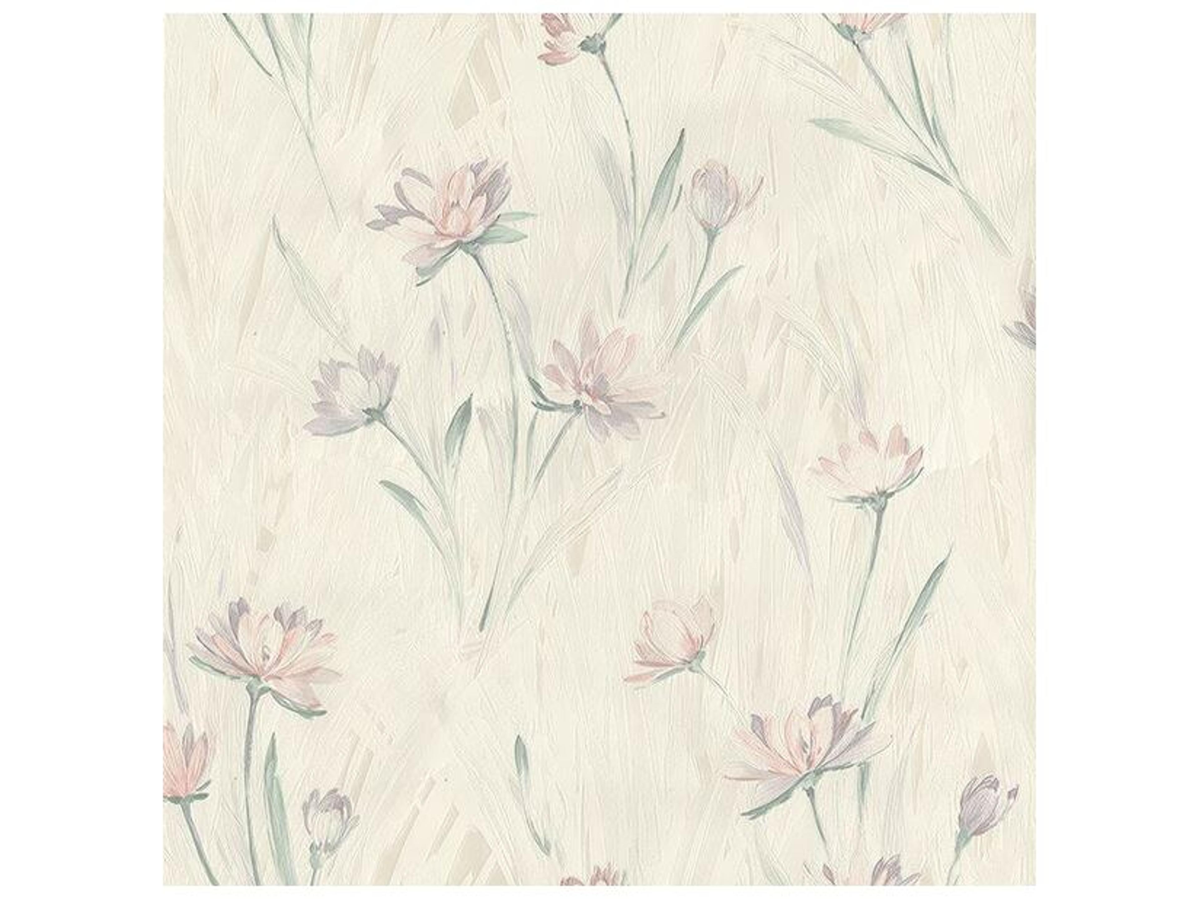 Kitchen & Bath Essentials Quintero Multicolor Carnation Print Wallpaper