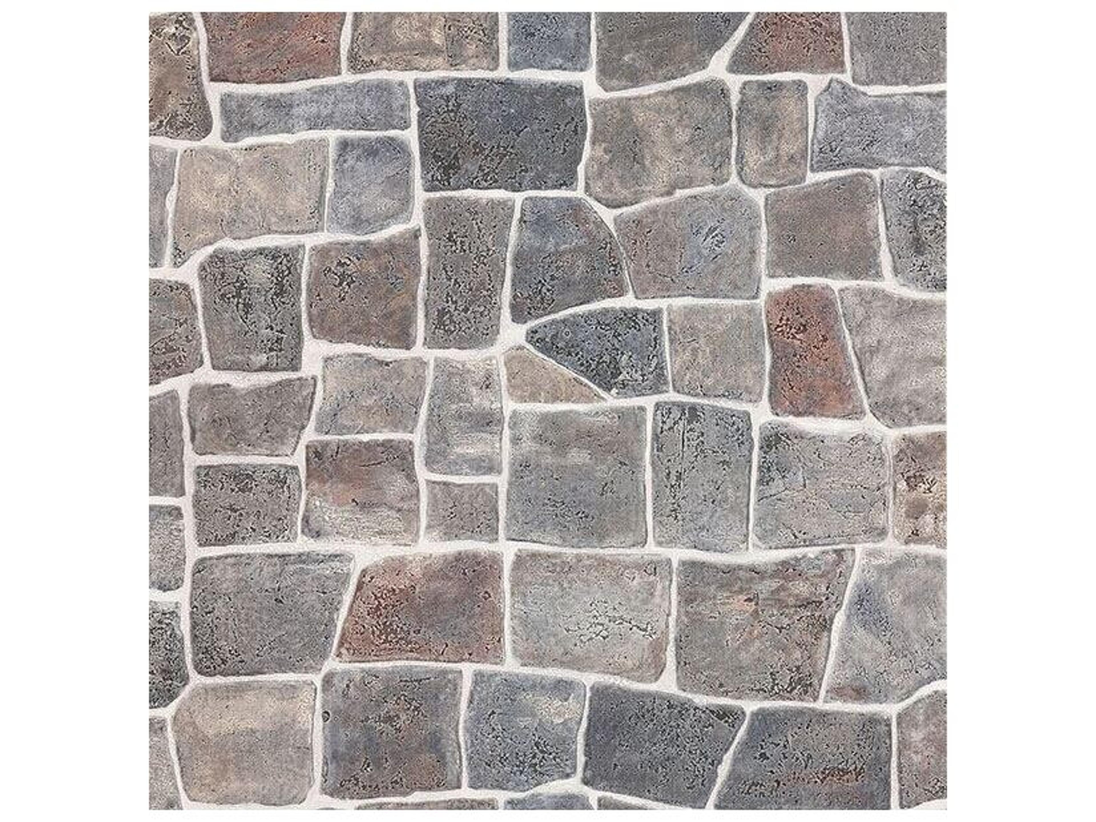 Kitchen & Bath Essentials Cattleya Grey Slate Path Wallpaper