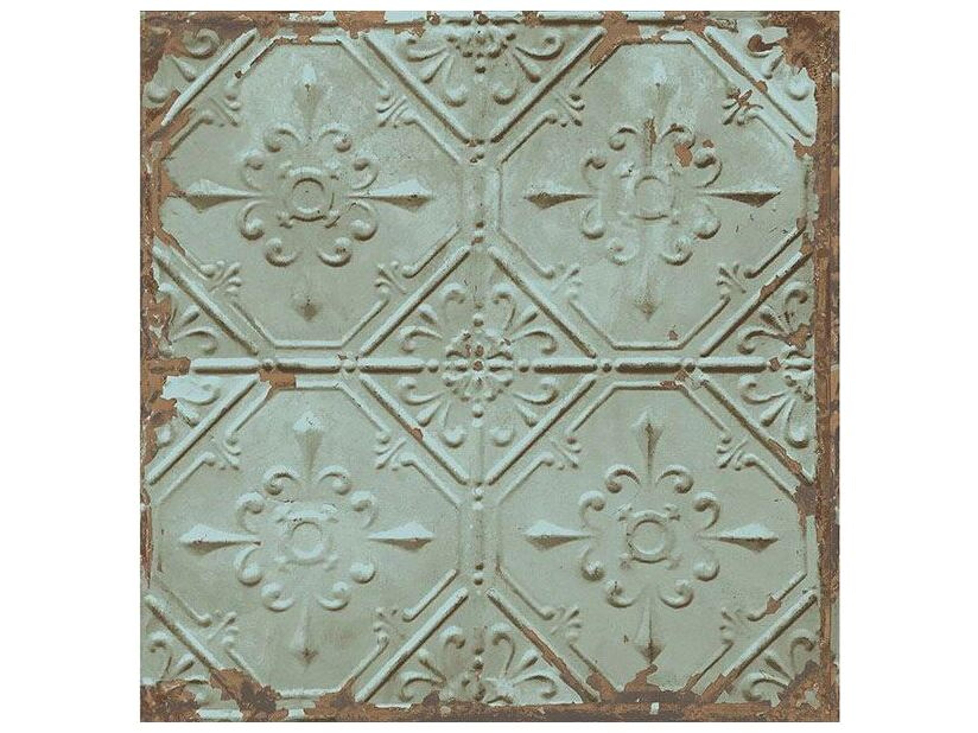 Techniques & Finishes Iii Artisan Turquoise Tin Ceiling Wallpaper