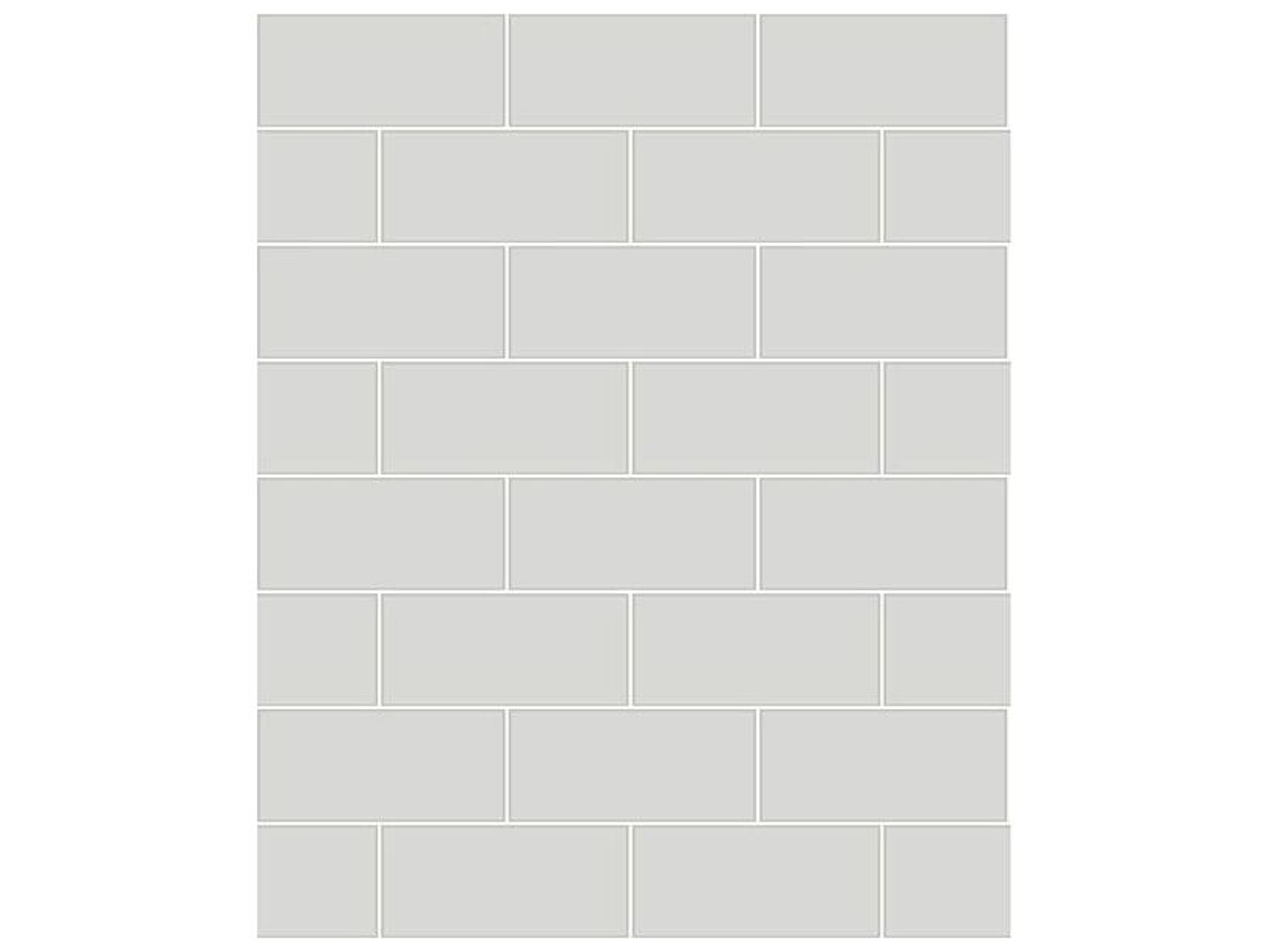 Techniques & Finishes Iii Galley Light Grey Subway Tile Wallpaper