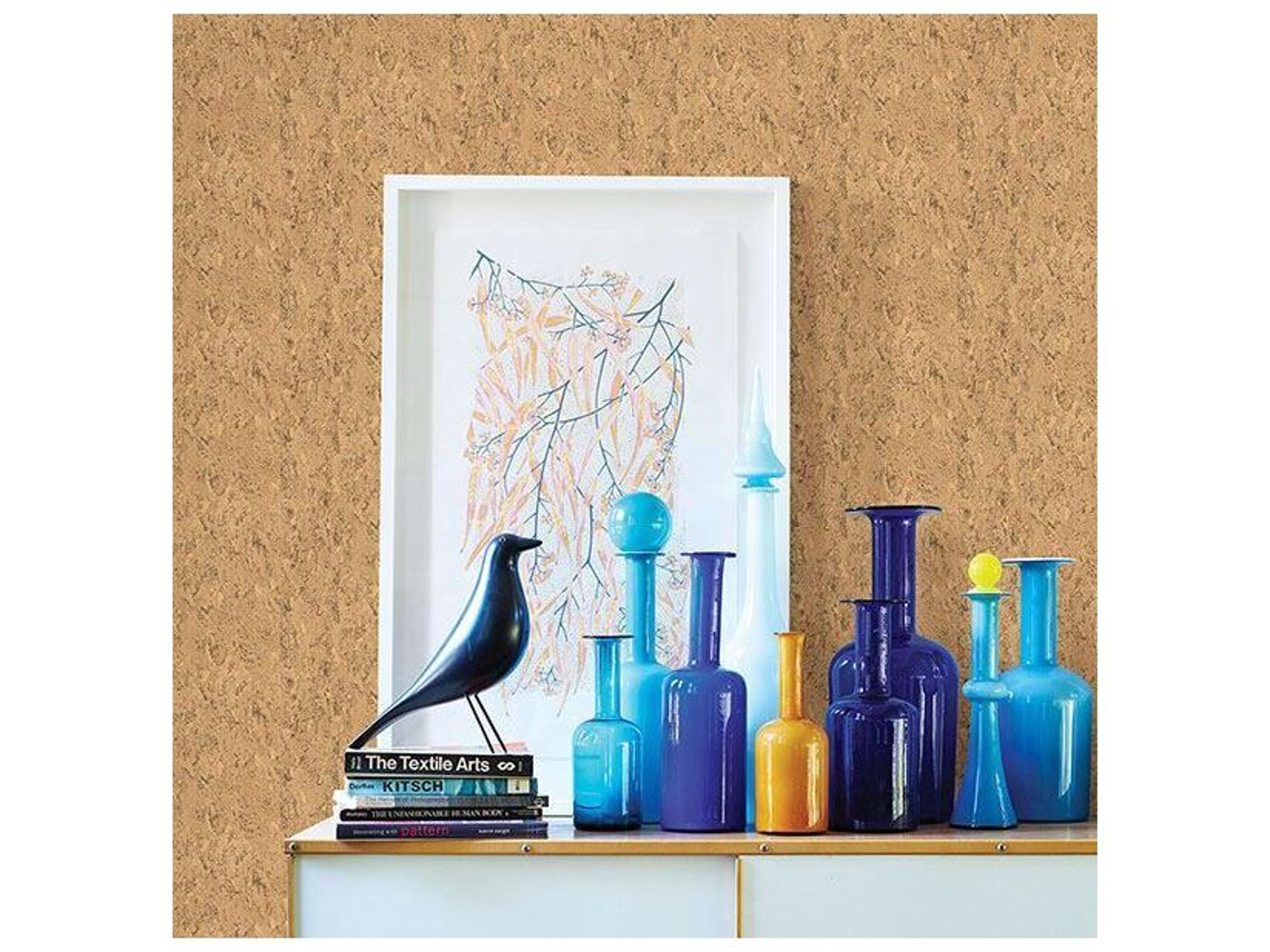 Brewster Home Fashions Techniques & Finishes Iii Adrift Neutral Large Faux Cork Wallpaper