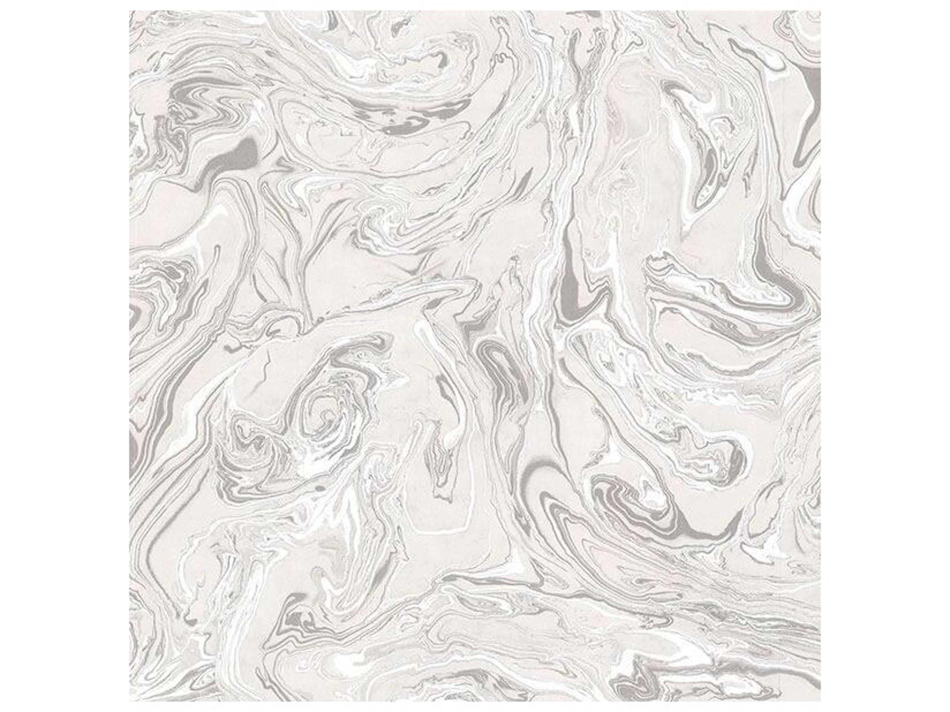 Techniques & Finishes Iii Olympia Light Grey Marble Wallpaper
