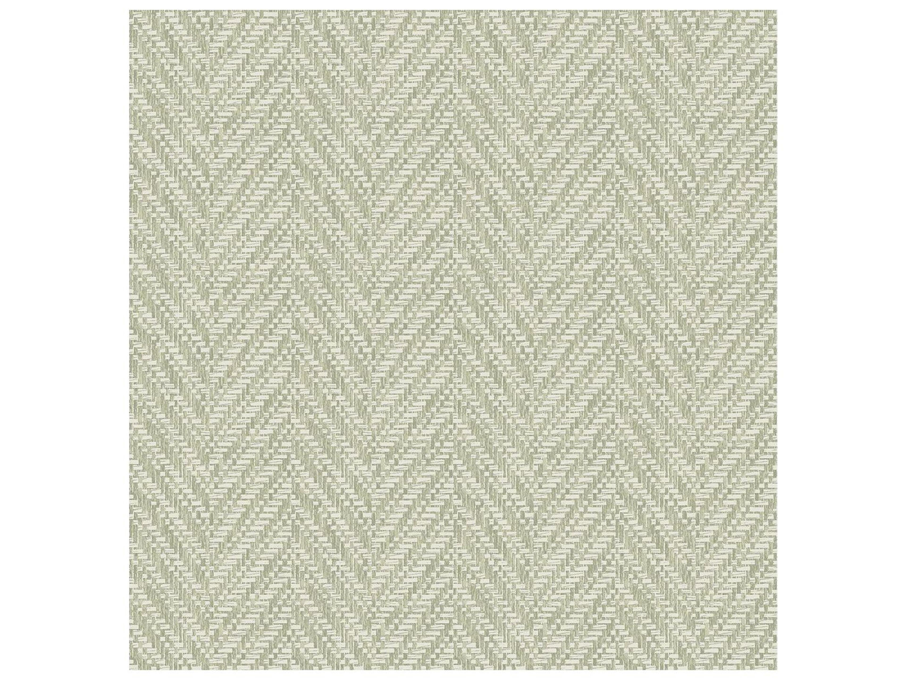 Ziggity Meadow Faux Grasscloth Wallpaper Green Herringbone