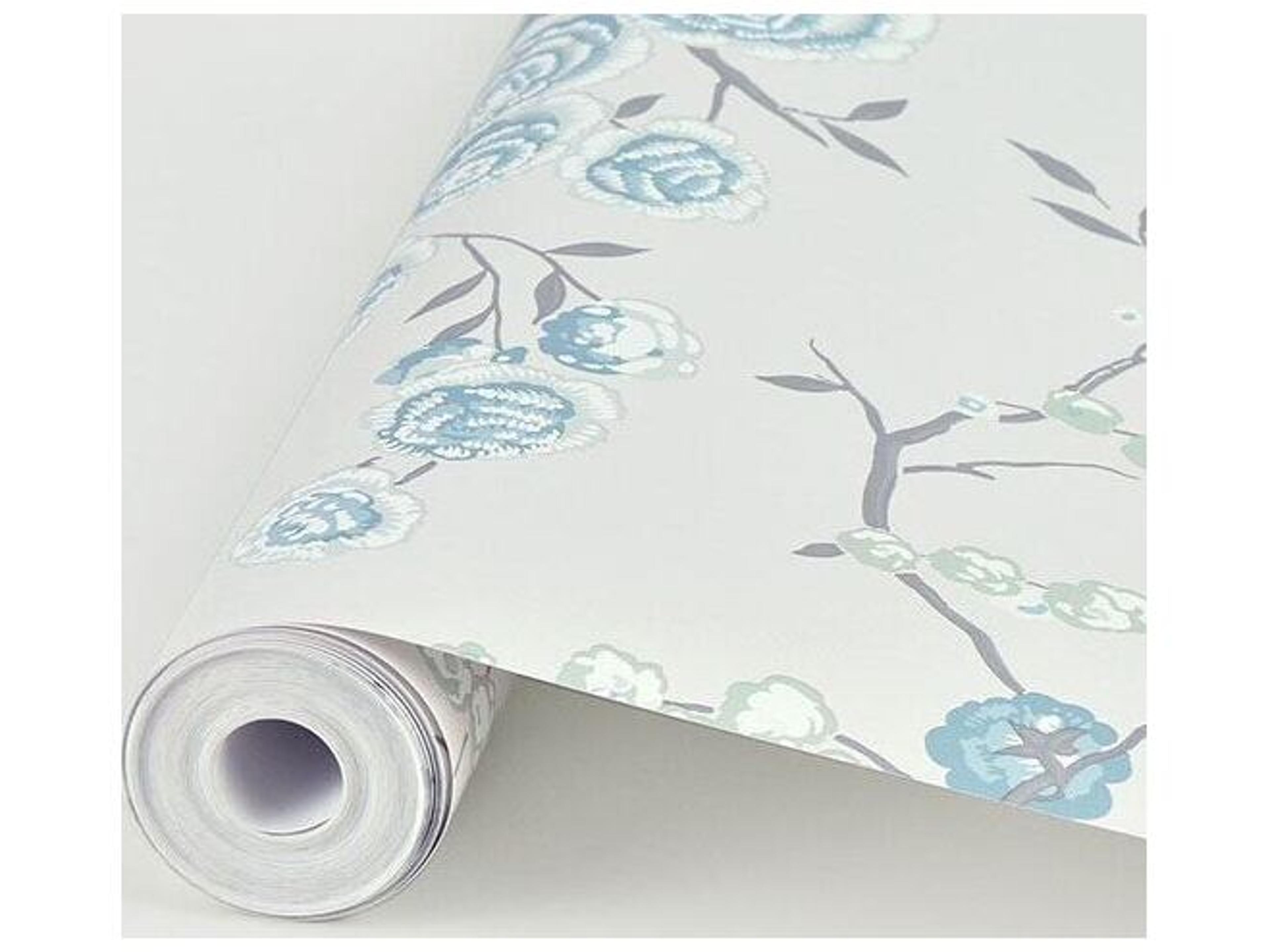 Brewster Home Fashions A-street Prints Aqua Peony Tree Wallpaper
