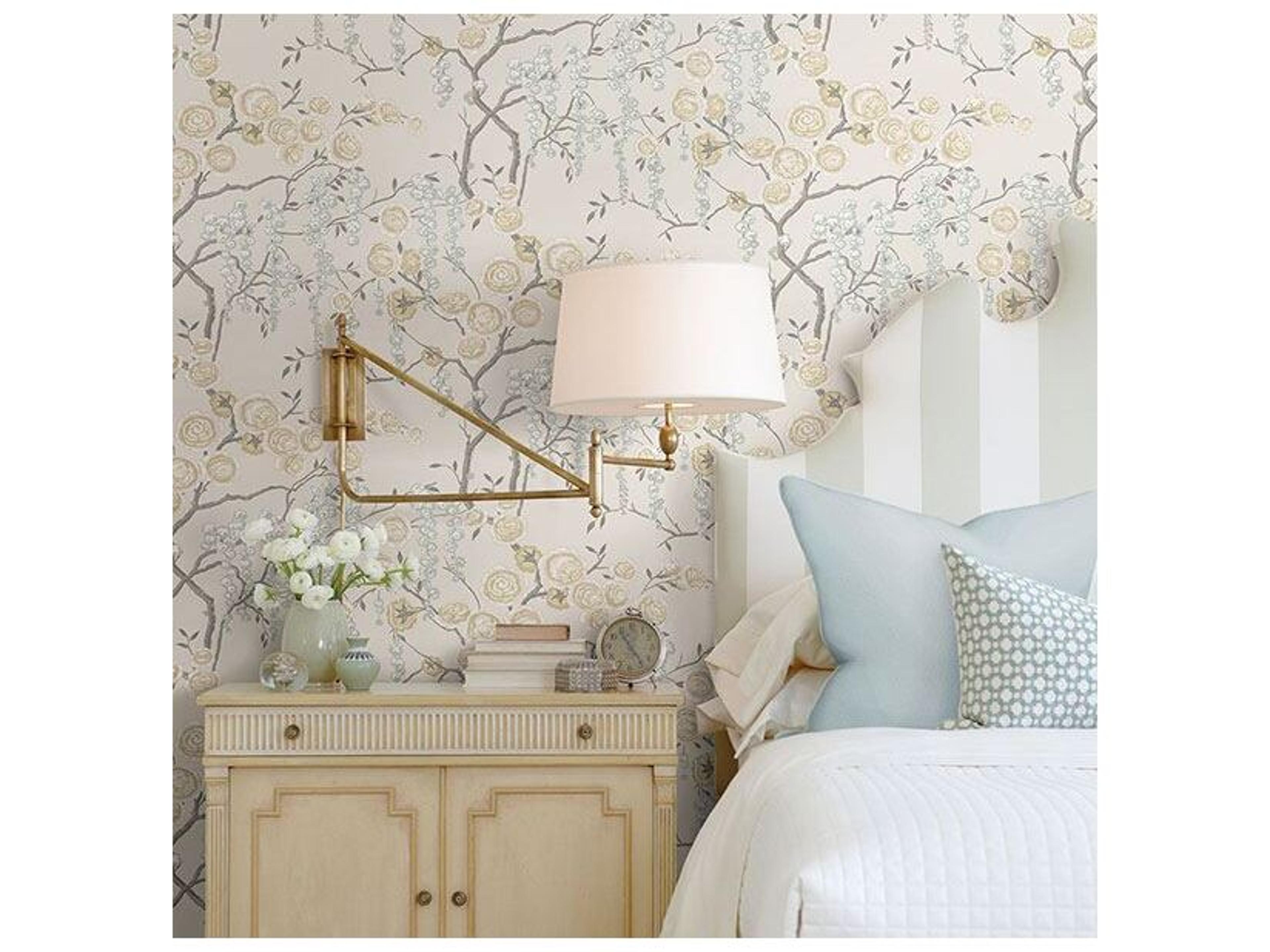 Brewster Home Fashions A-street Prints Citrine Peony Tree Wallpaper