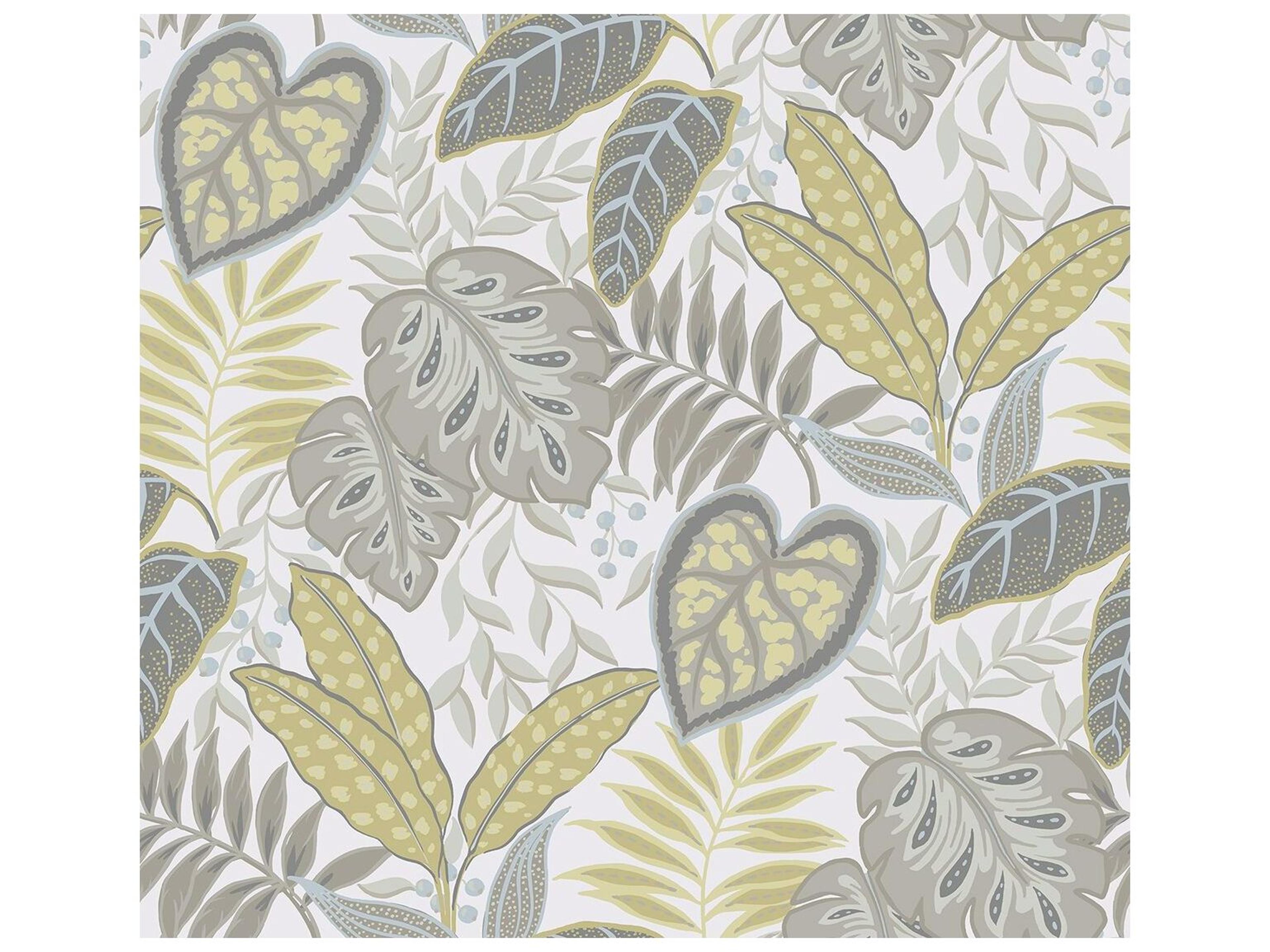 Jasmine Citrine Botanical Wallpaper Sarah Richardson Design