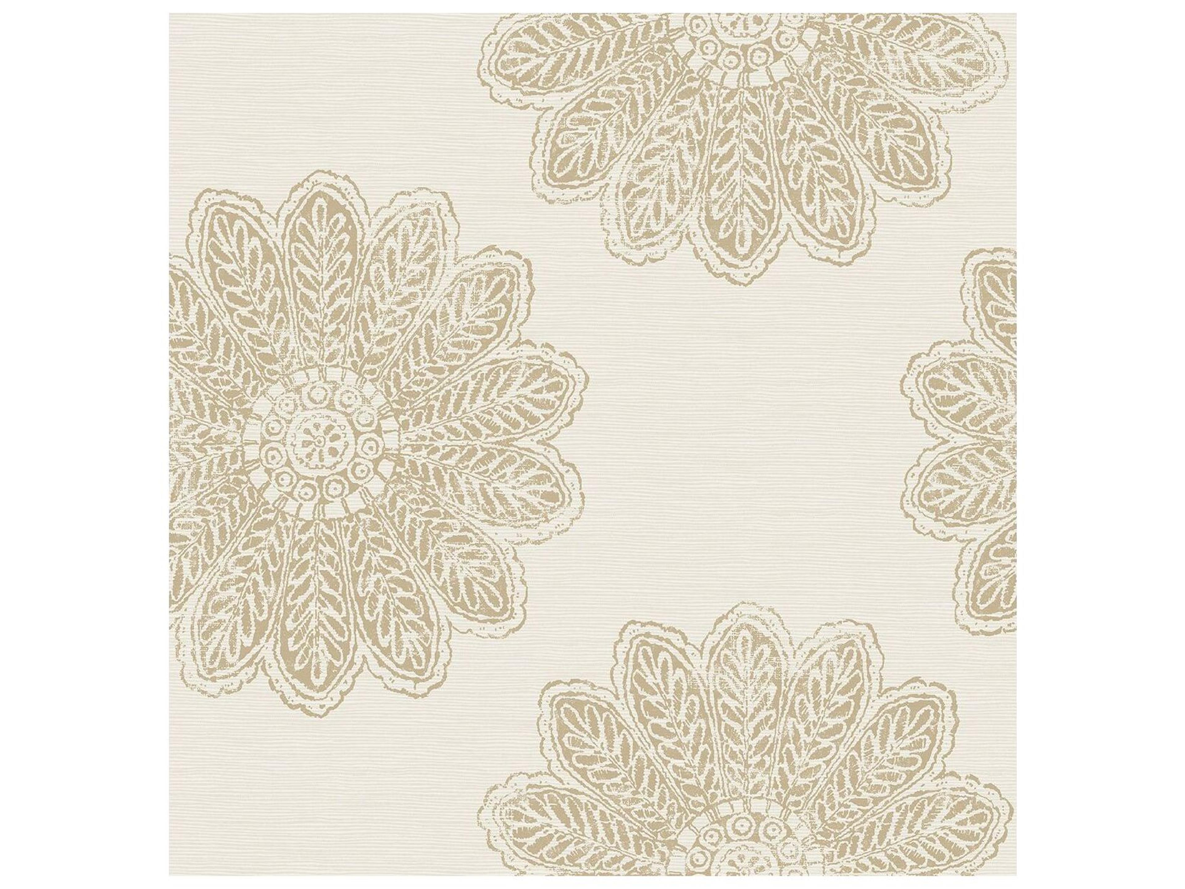 Brewster Home Fashions A-street Prints Sol Light Brown Medallion Wallpaper