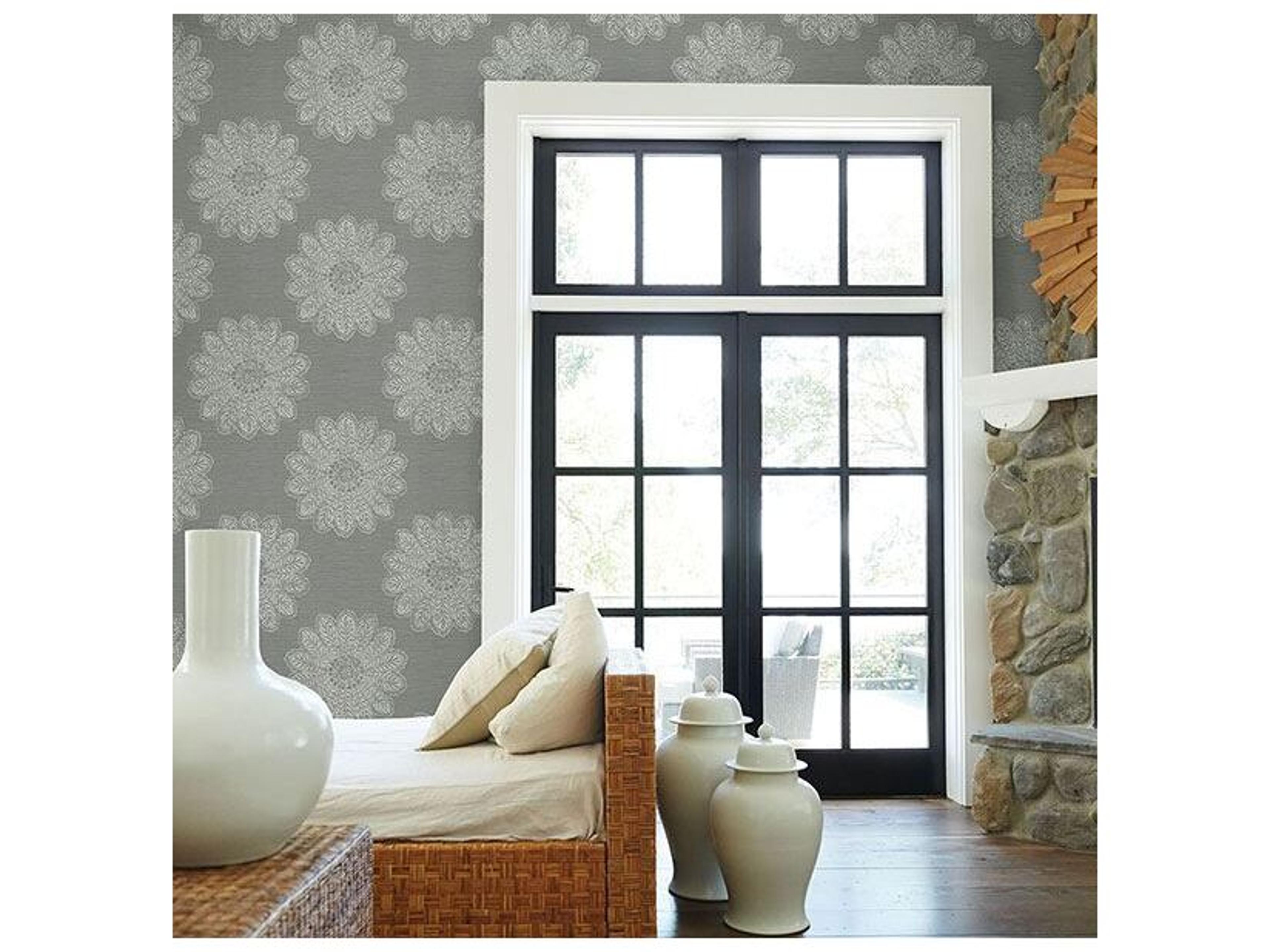 Brewster Home Fashions A-street Prints Sol Slate Medallion Wallpaper