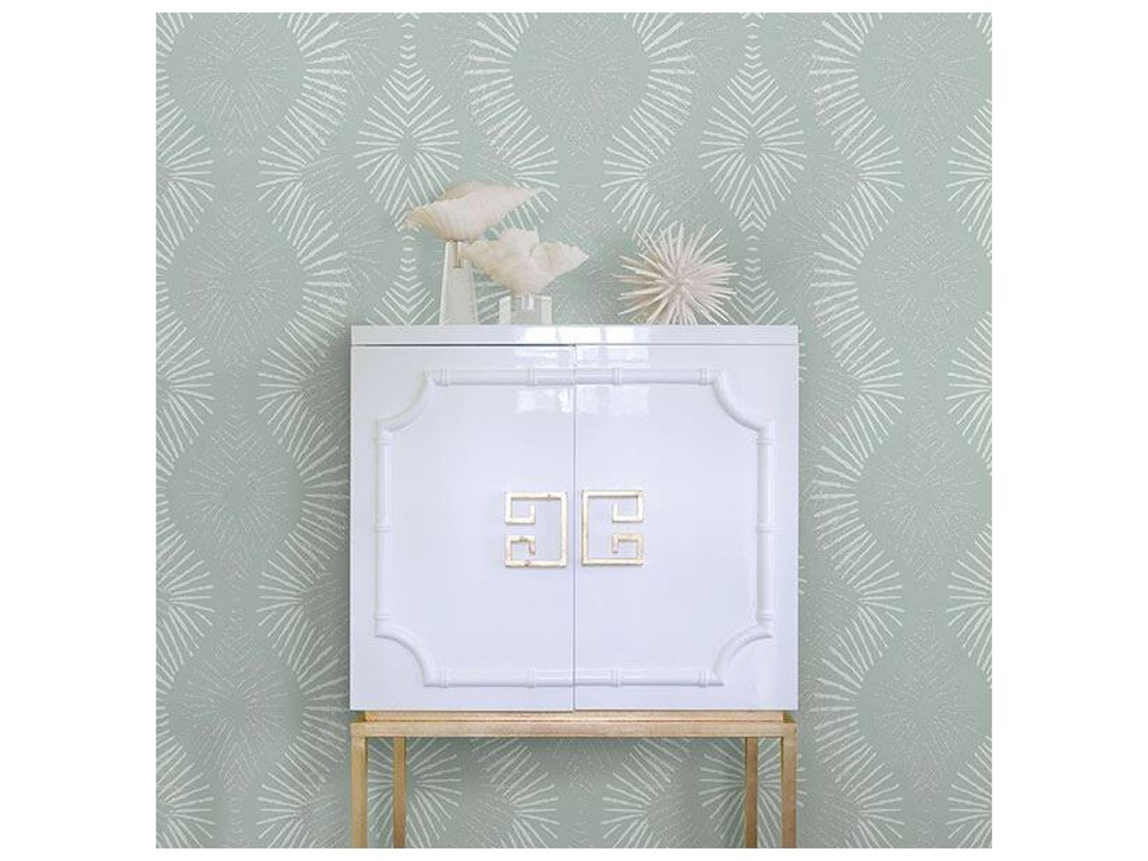 Brewster Home Fashions A-street Prints Feliz Seafoam Beaded Ogee Wallpaper