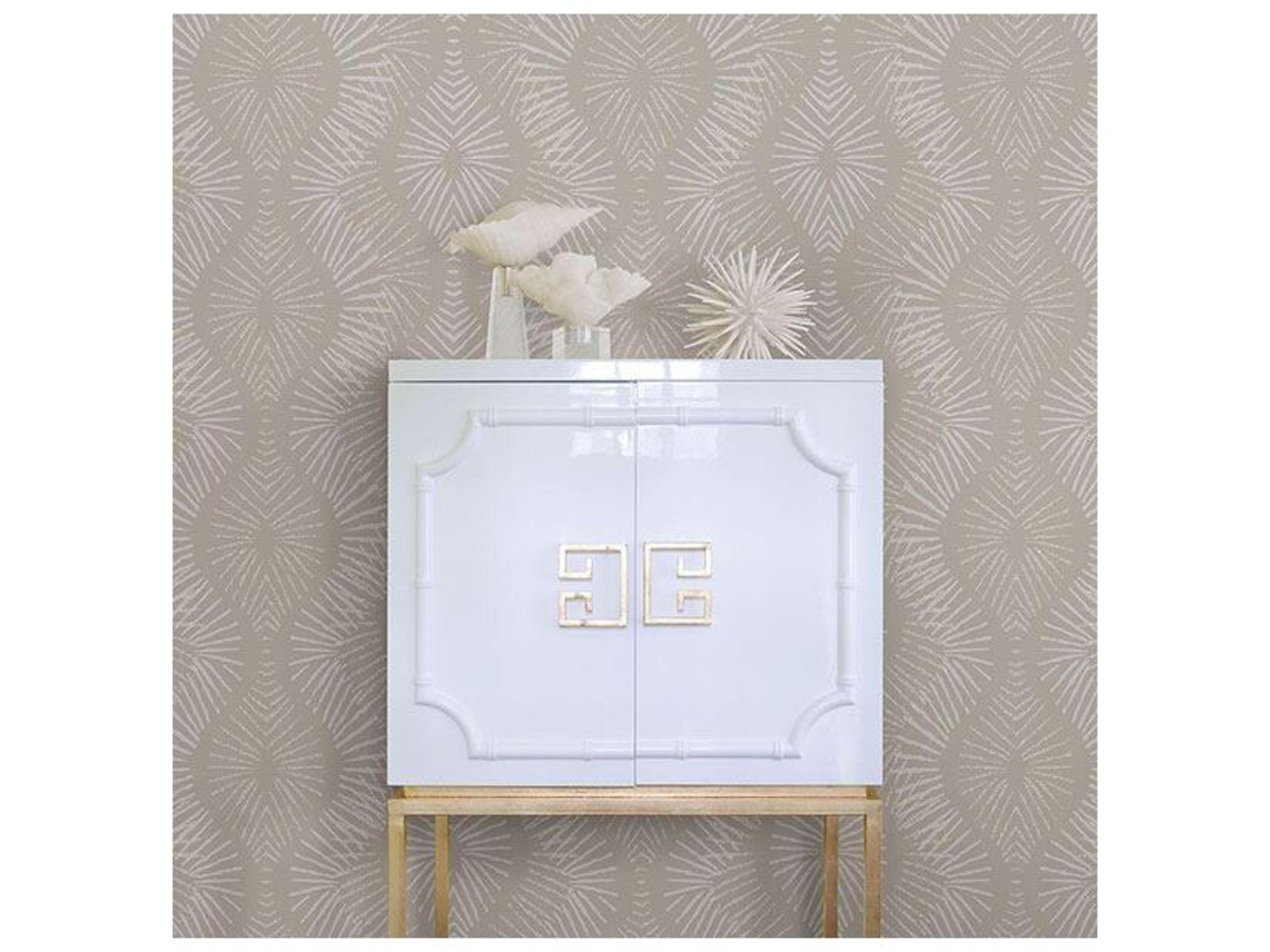 Brewster Home Fashions A-street Prints Feliz Champagne Beaded Ogee Wallpaper