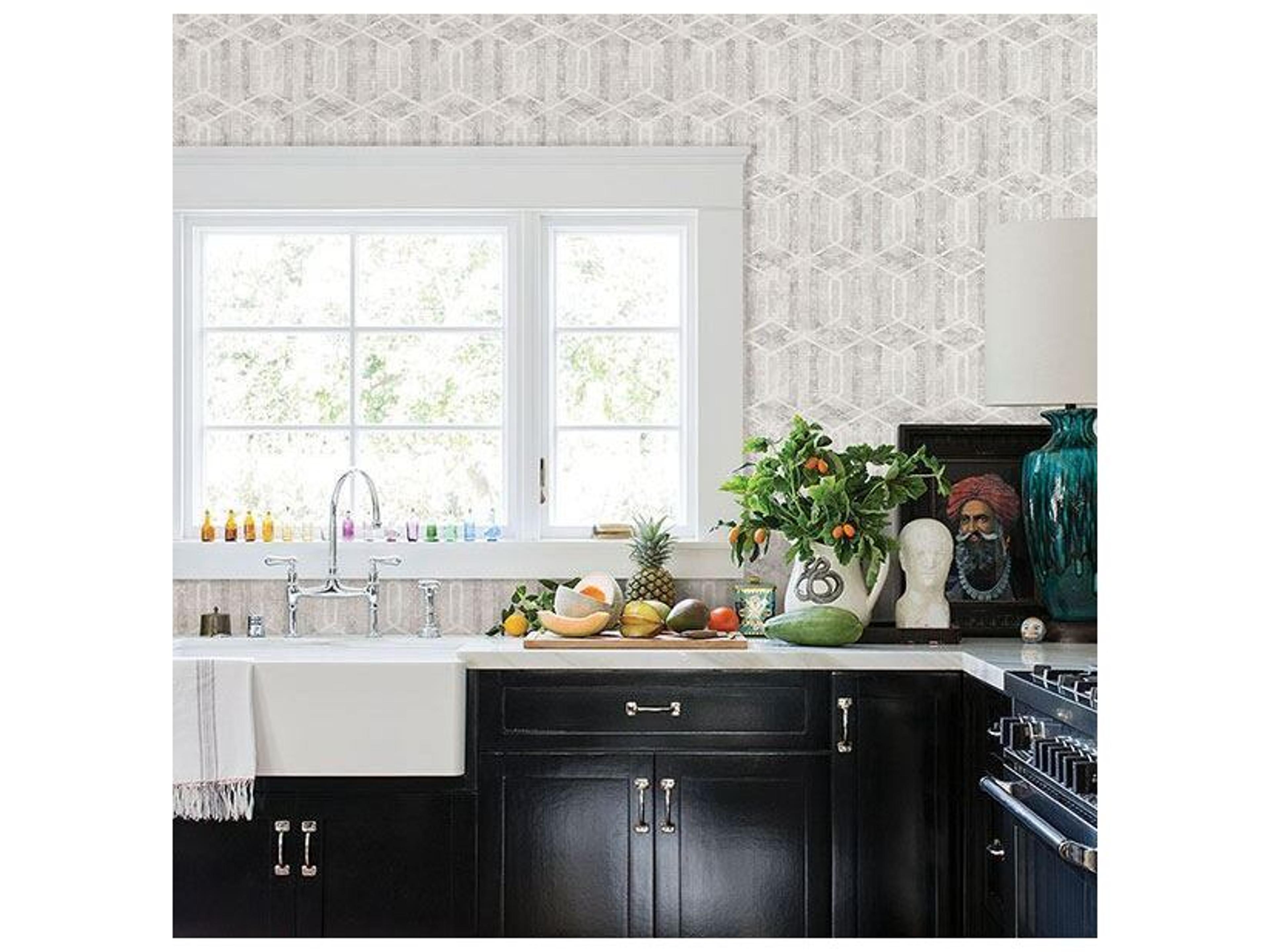 Brewster Home Fashions Advantage Stormi Light Grey Geometric Wallpaper Stormi Light Grey Geometric Wallpaper