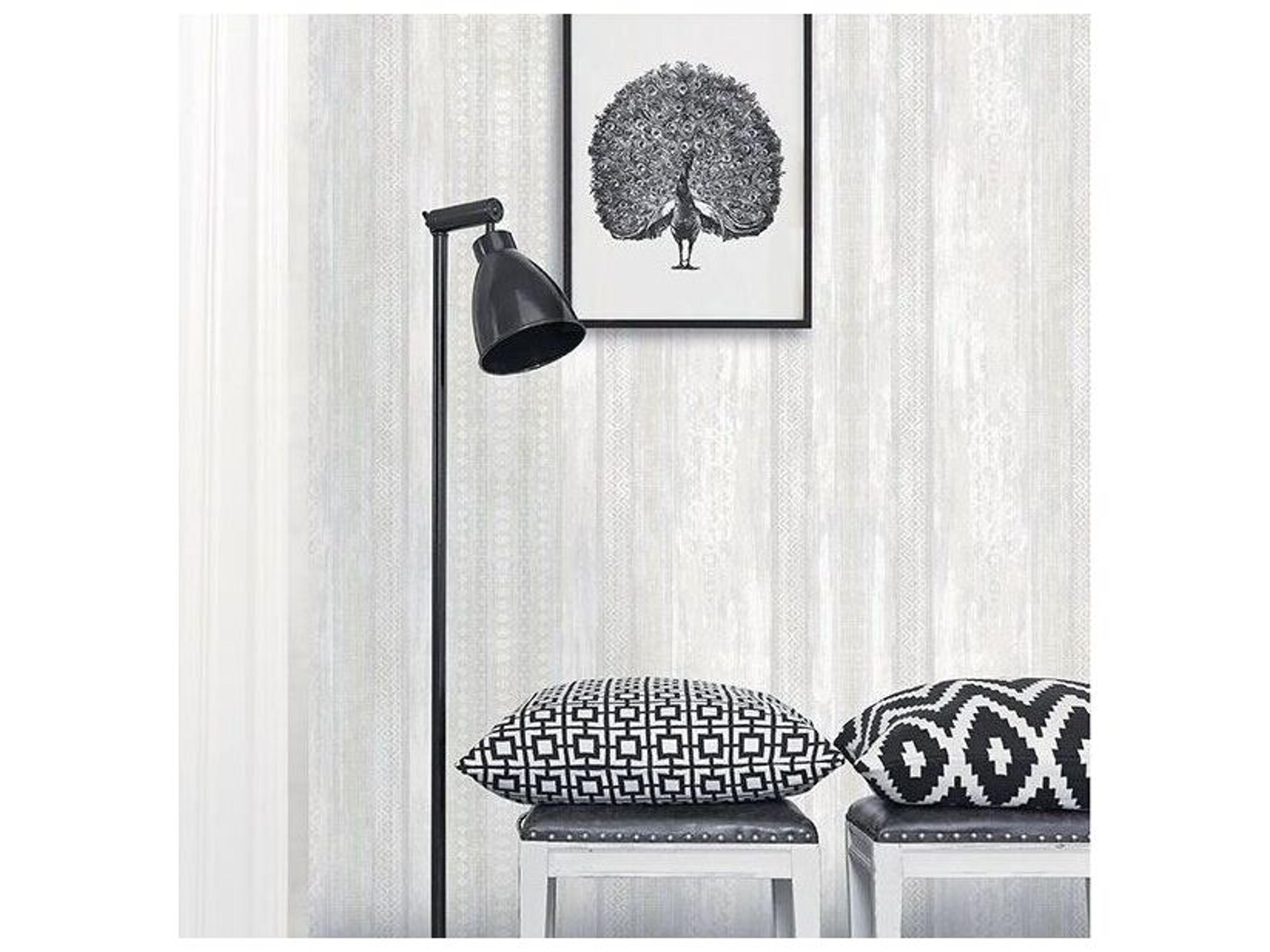 Brewster Home Fashions Advantage Blair Dove Ikat Stripe Wallpaper Blair Dove Ikat Stripe Wallpaper