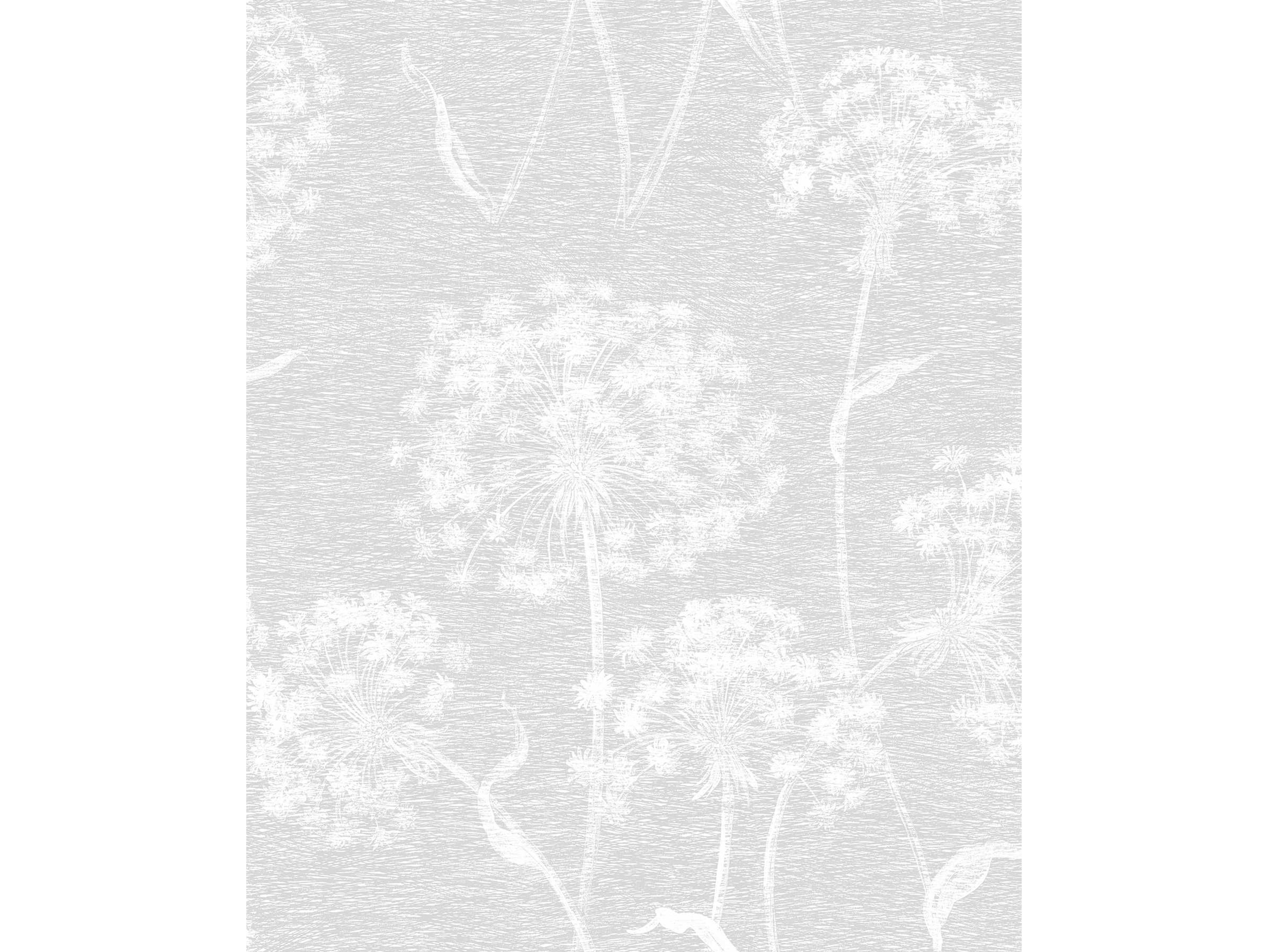 Brewster Home Fashions Advantage Carolyn Light Grey Dandelion Wallpaper Carolyn Light Grey Dandelion Wallpaper