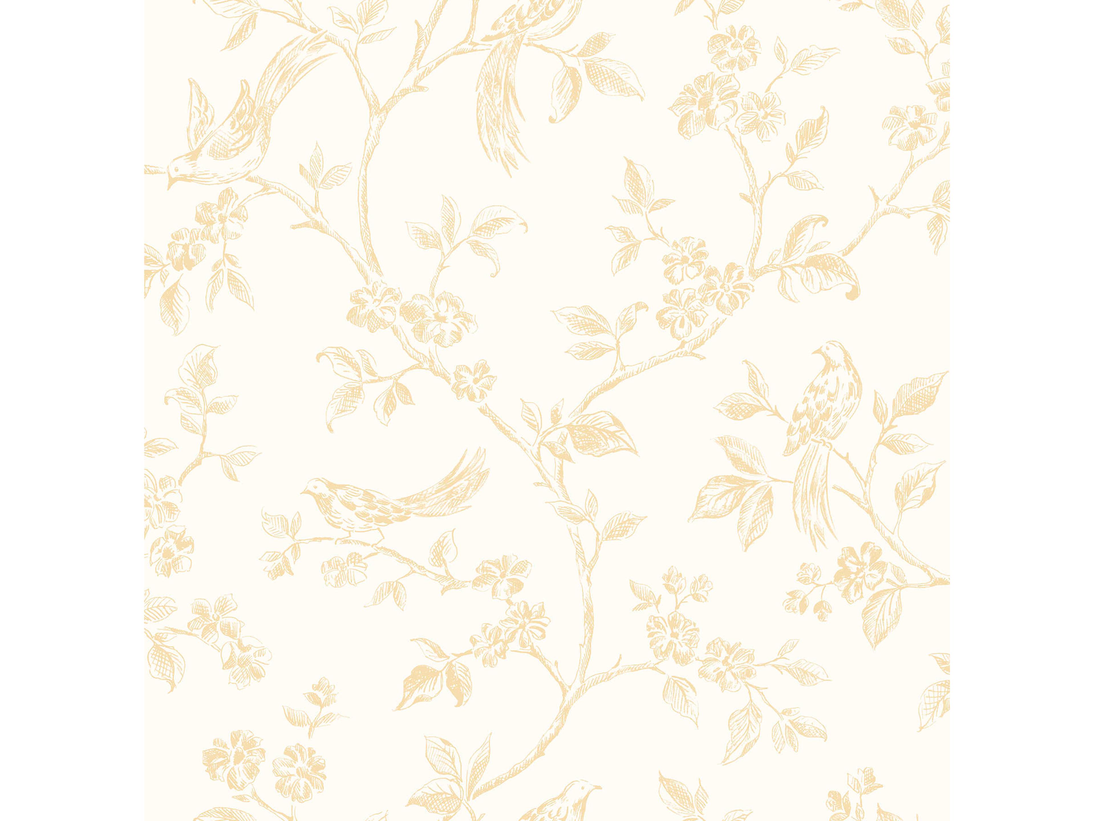 Brewster Home Fashions Advantage Ray Light Yellow Bird Trail Wallpaper Ray Light Yellow Bird Trail Wallpaper