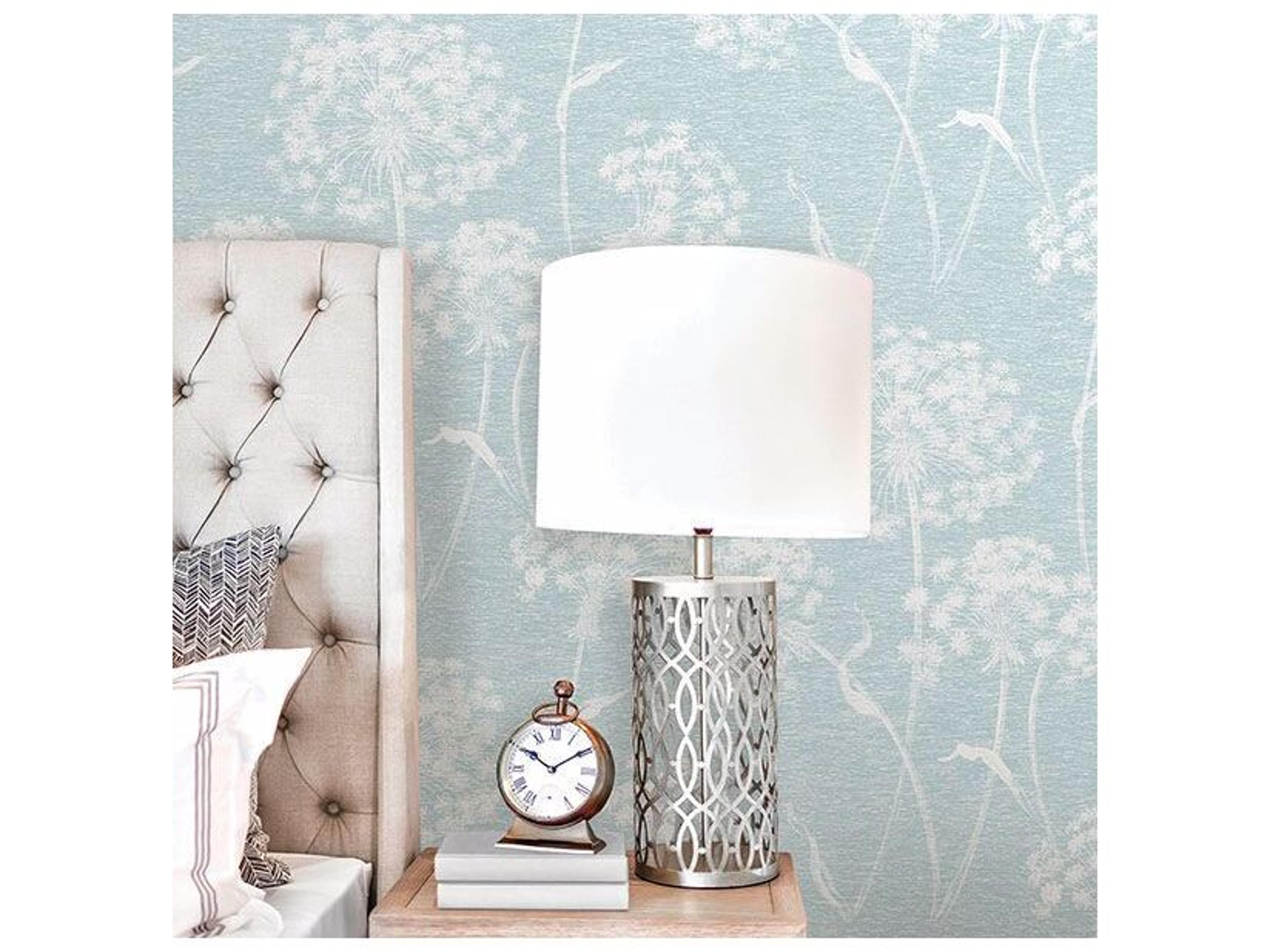 Brewster Home Fashions Advantage Garvey Light Blue Dandelion Wallpaper