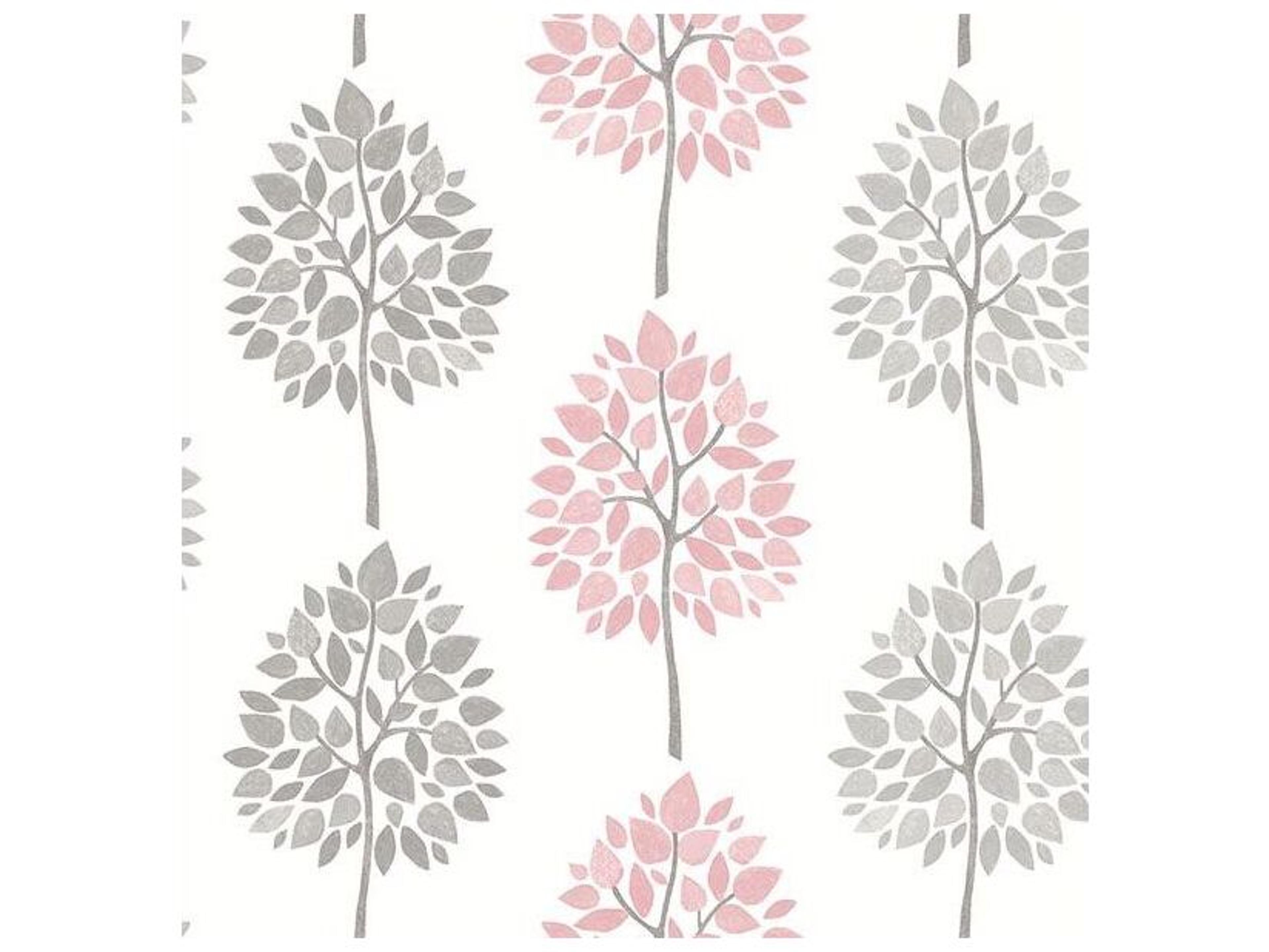 Brewster Home Fashions Advantage Saar Pink Tree Wallpaper