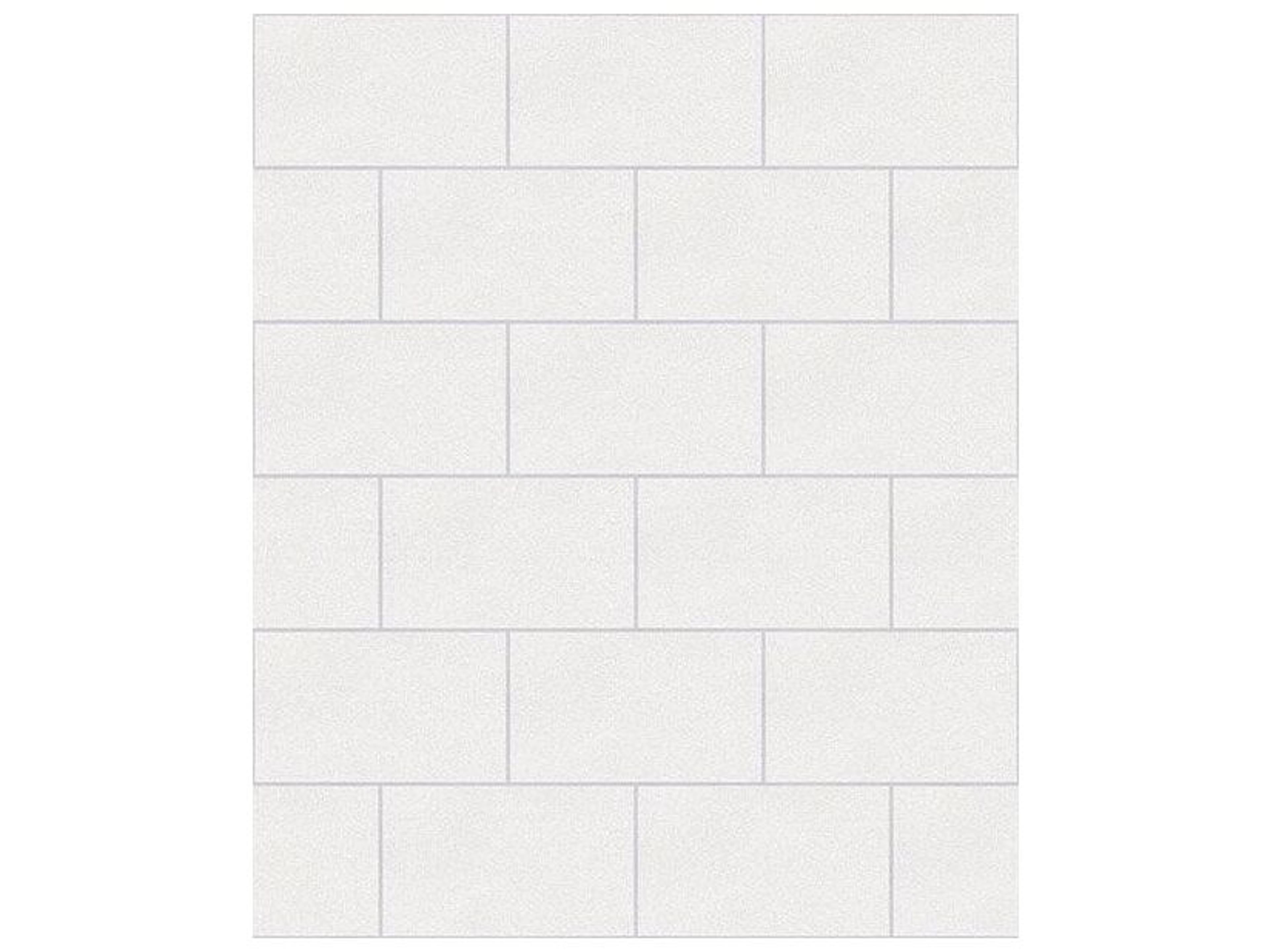 Advantage Neale White Subway Tile Wallpaper