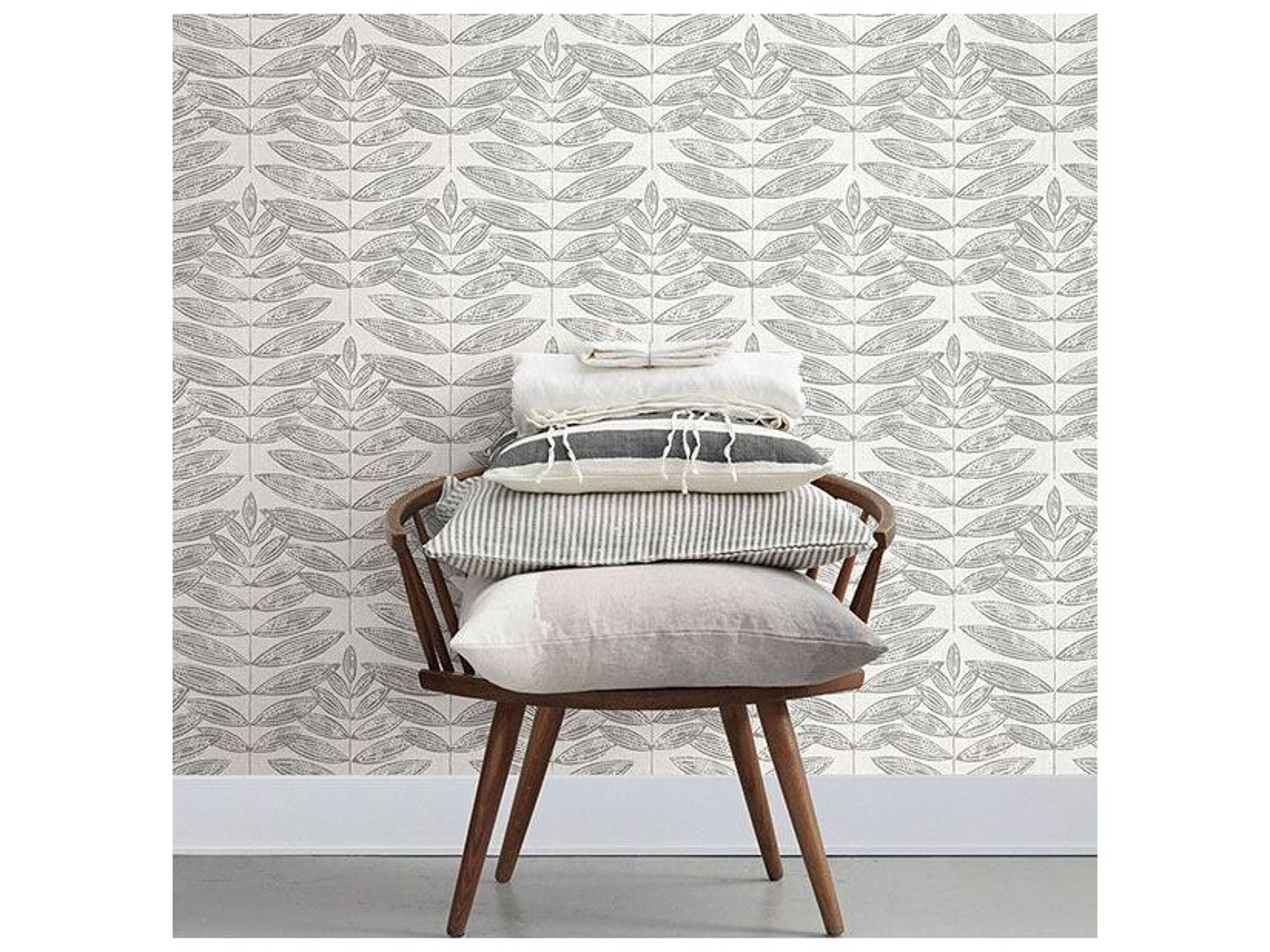 Brewster Home Fashions A-street Prints Akira Dove Leaf Wallpaper