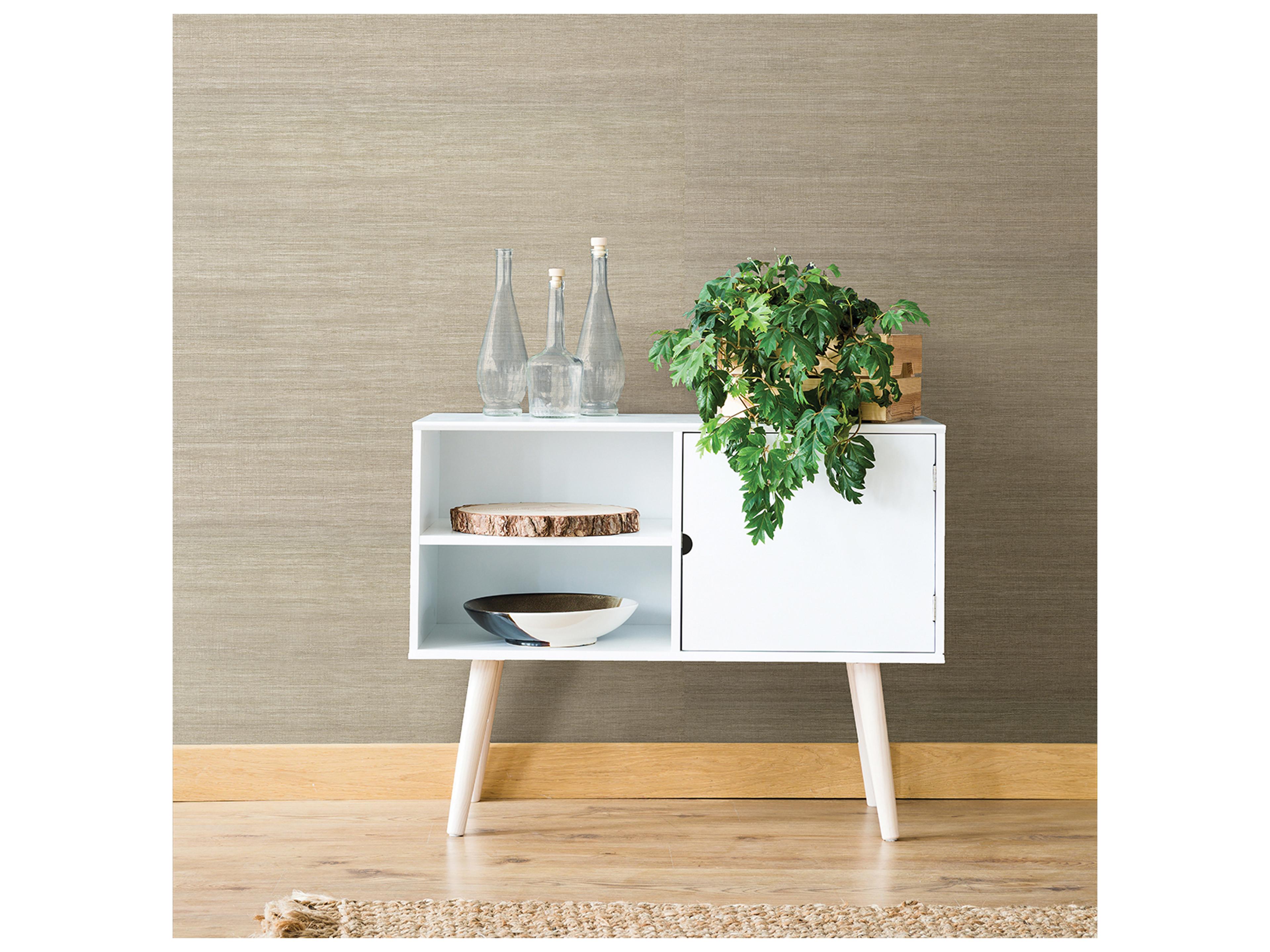 Brewster Home Fashions A-street Prints Galan Silver Grasscloth Wallpaper