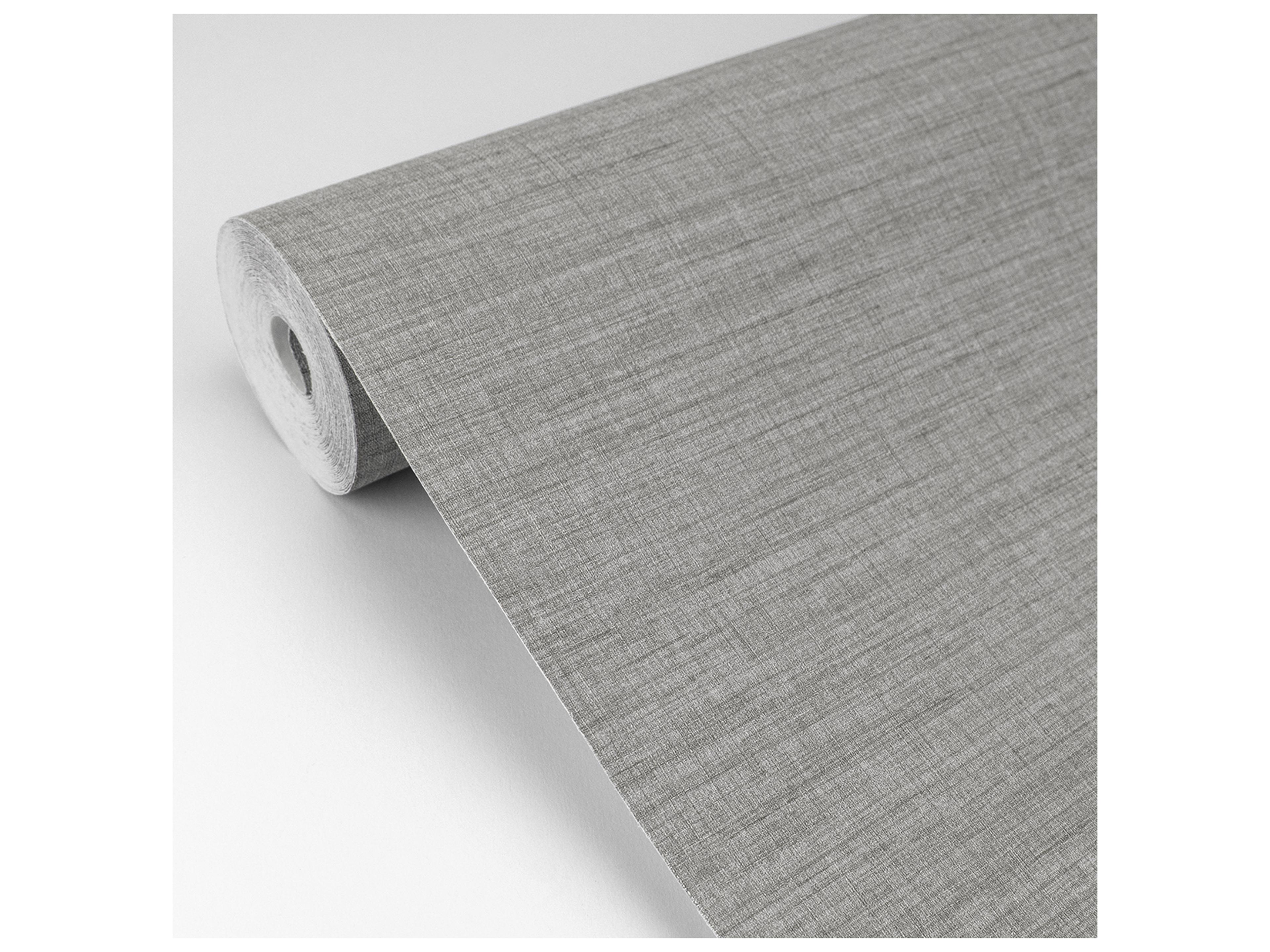 Brewster Home Fashions A-street Prints Essence Grey Linen Texture Wallpaper