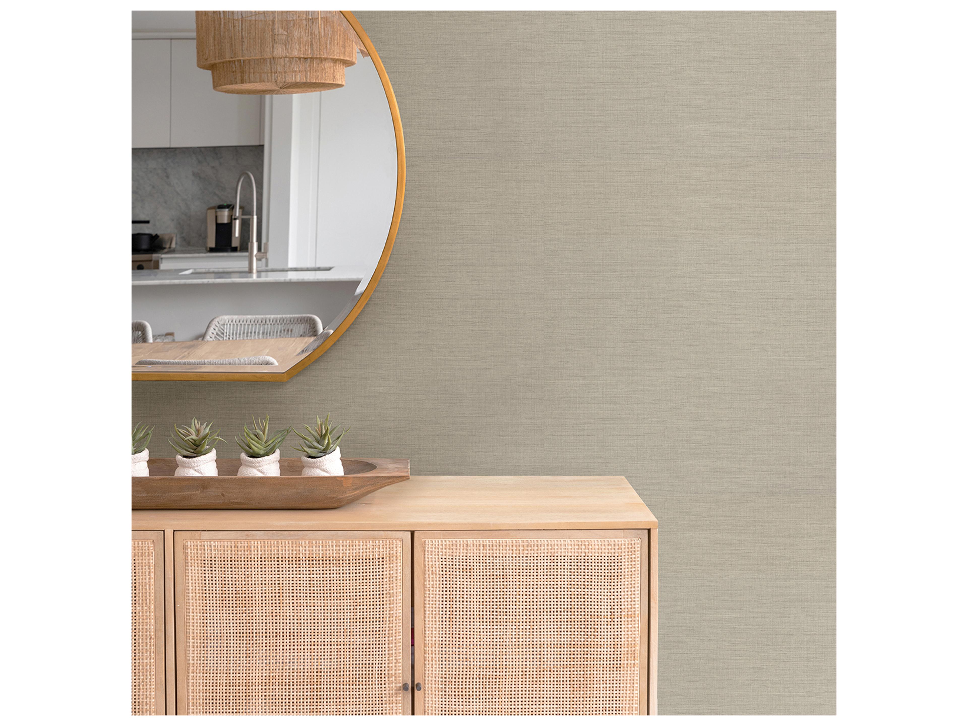 Brewster Home Fashions A-street Prints Essence Beige Linen Texture Wallpaper