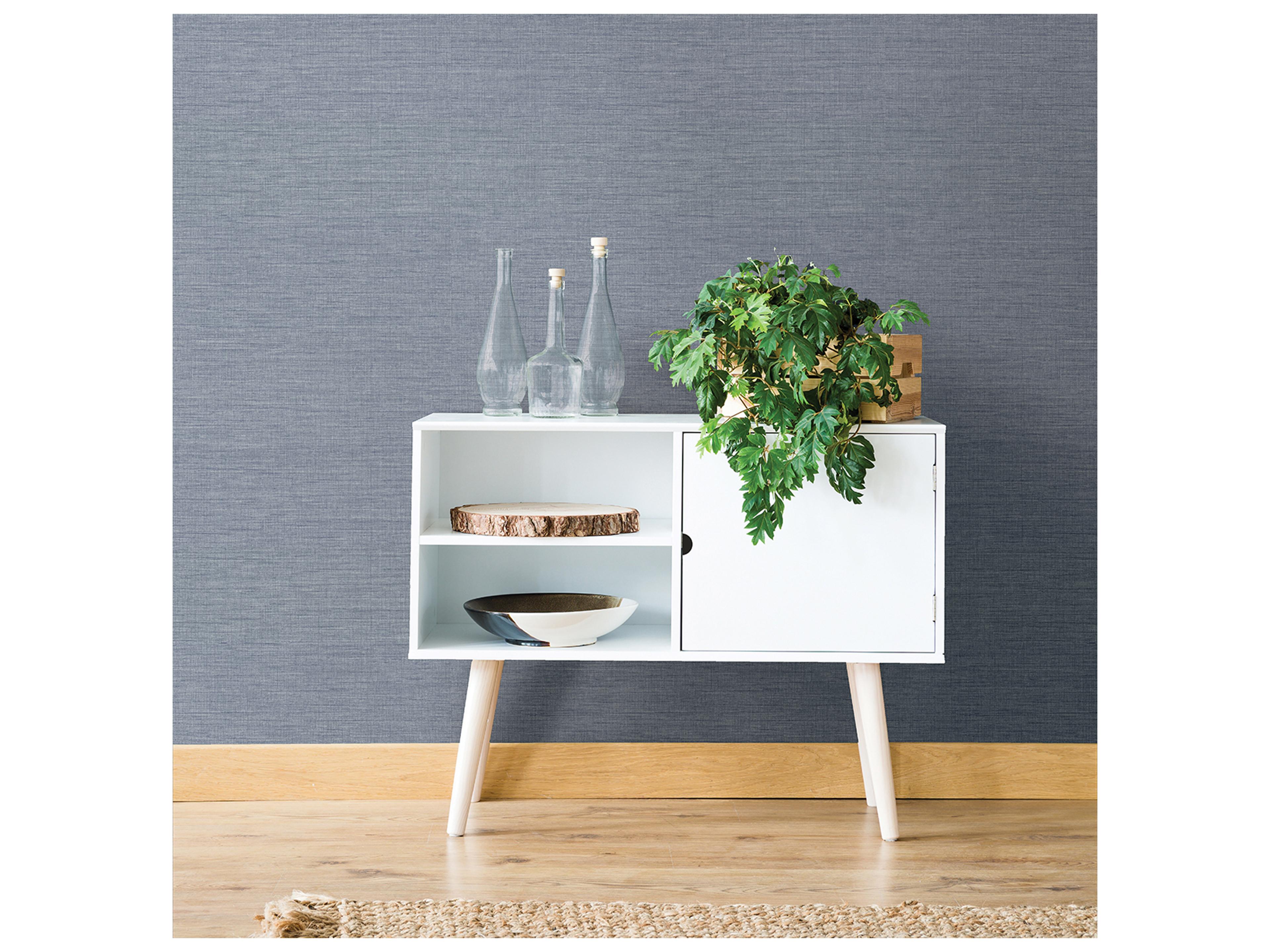 Brewster Home Fashions A-street Prints Essence Light Blue Linen Texture Wallpaper