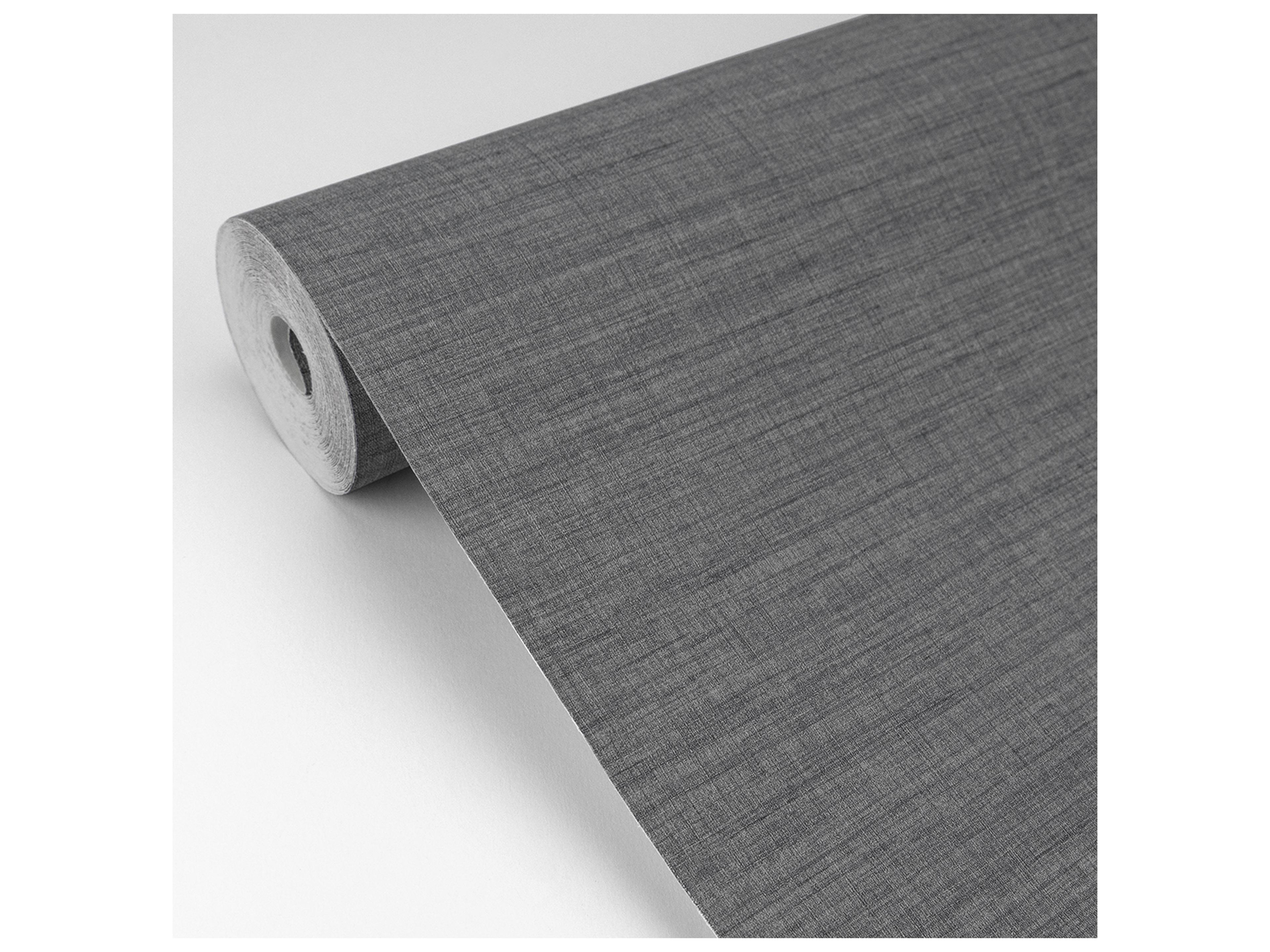 Brewster Home Fashions A-street Prints Essence Dark Grey Linen Texture Wallpaper